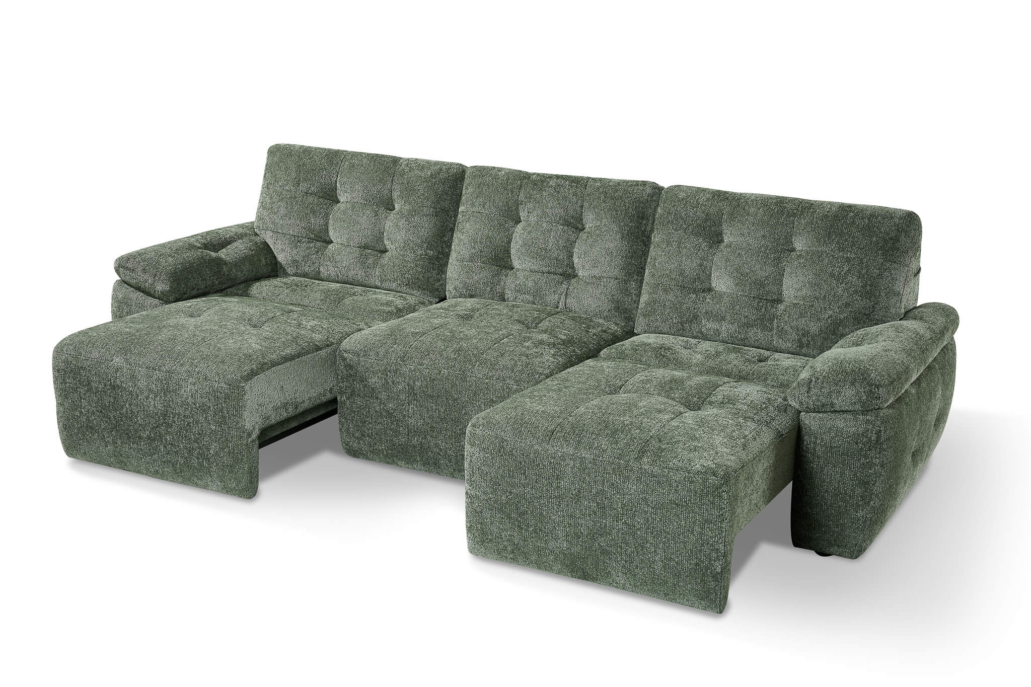 Rio Green 3 Seater Power Slider Sofa Bed