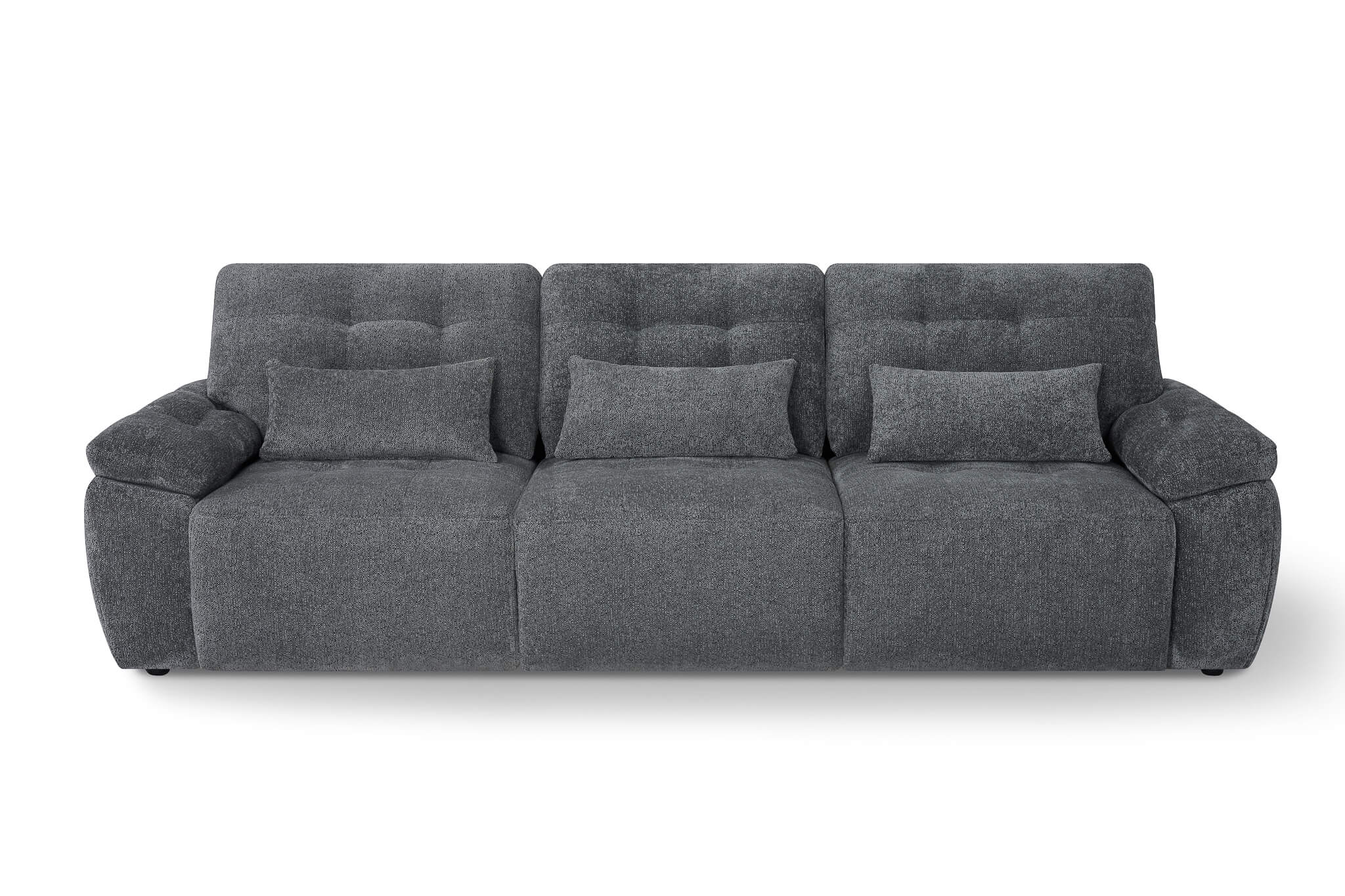 Rio Grey 3 Seater Power Slider Sofa Bed