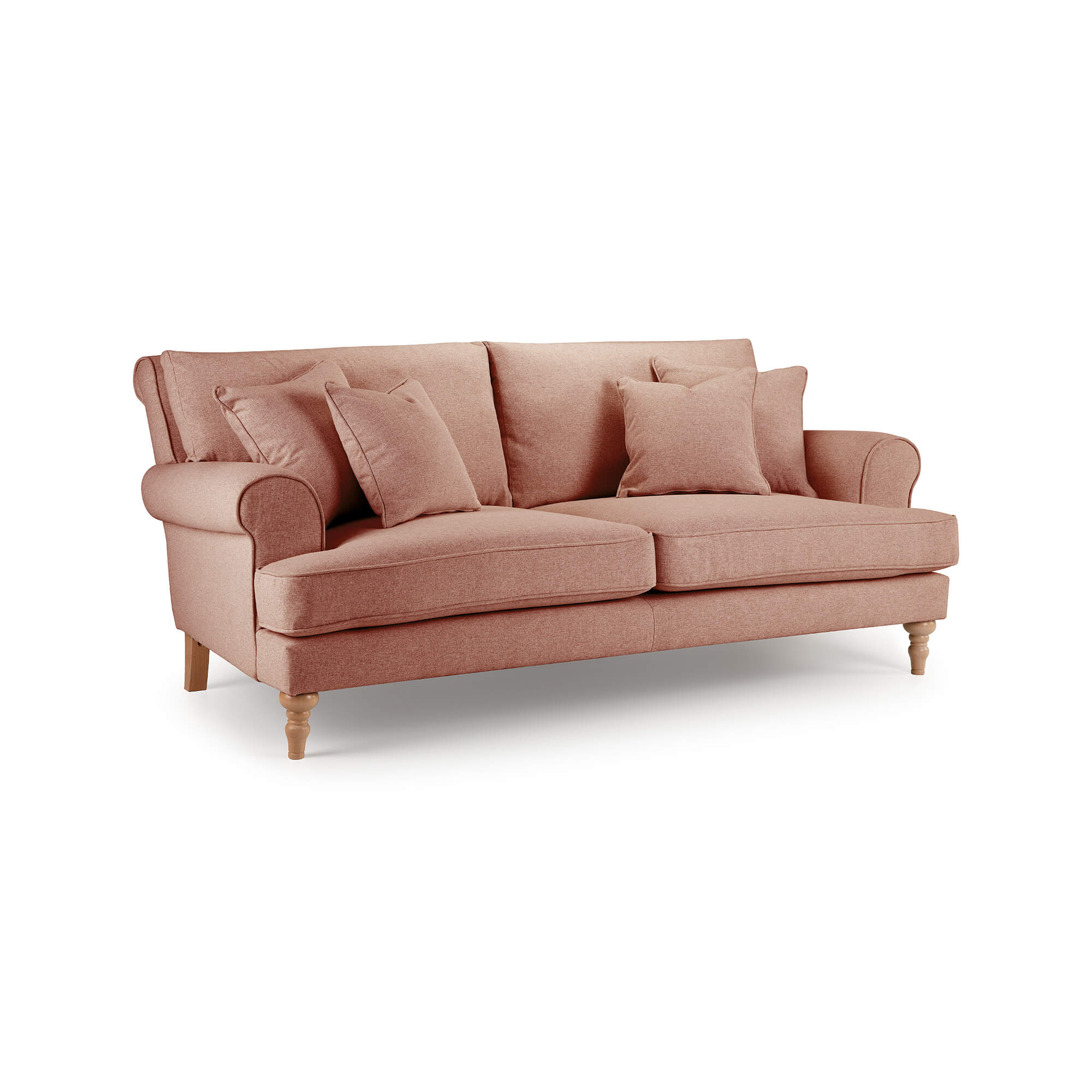 Sany Pink 3 Seater Sofa