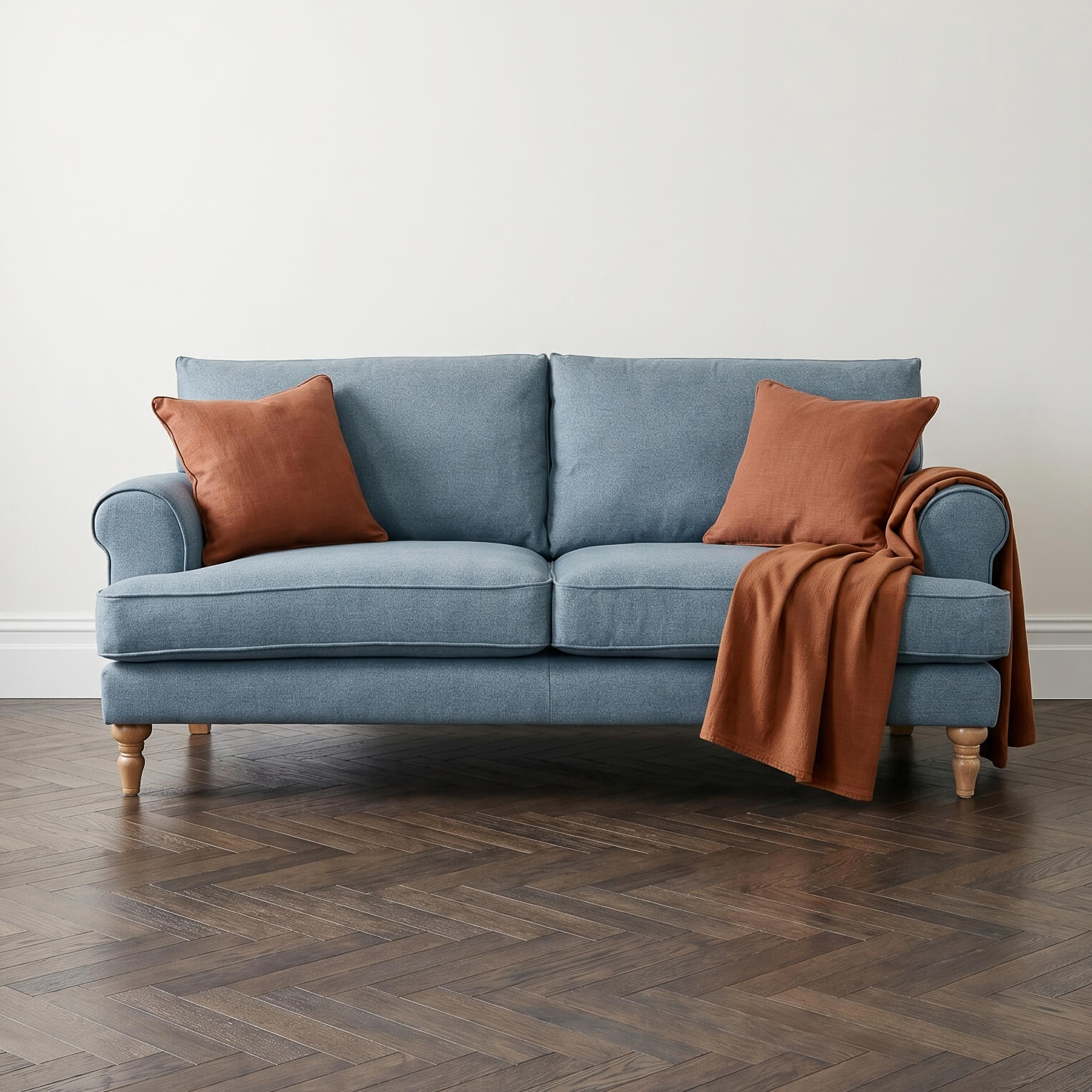 Sany Blue 3 Seater Sofa