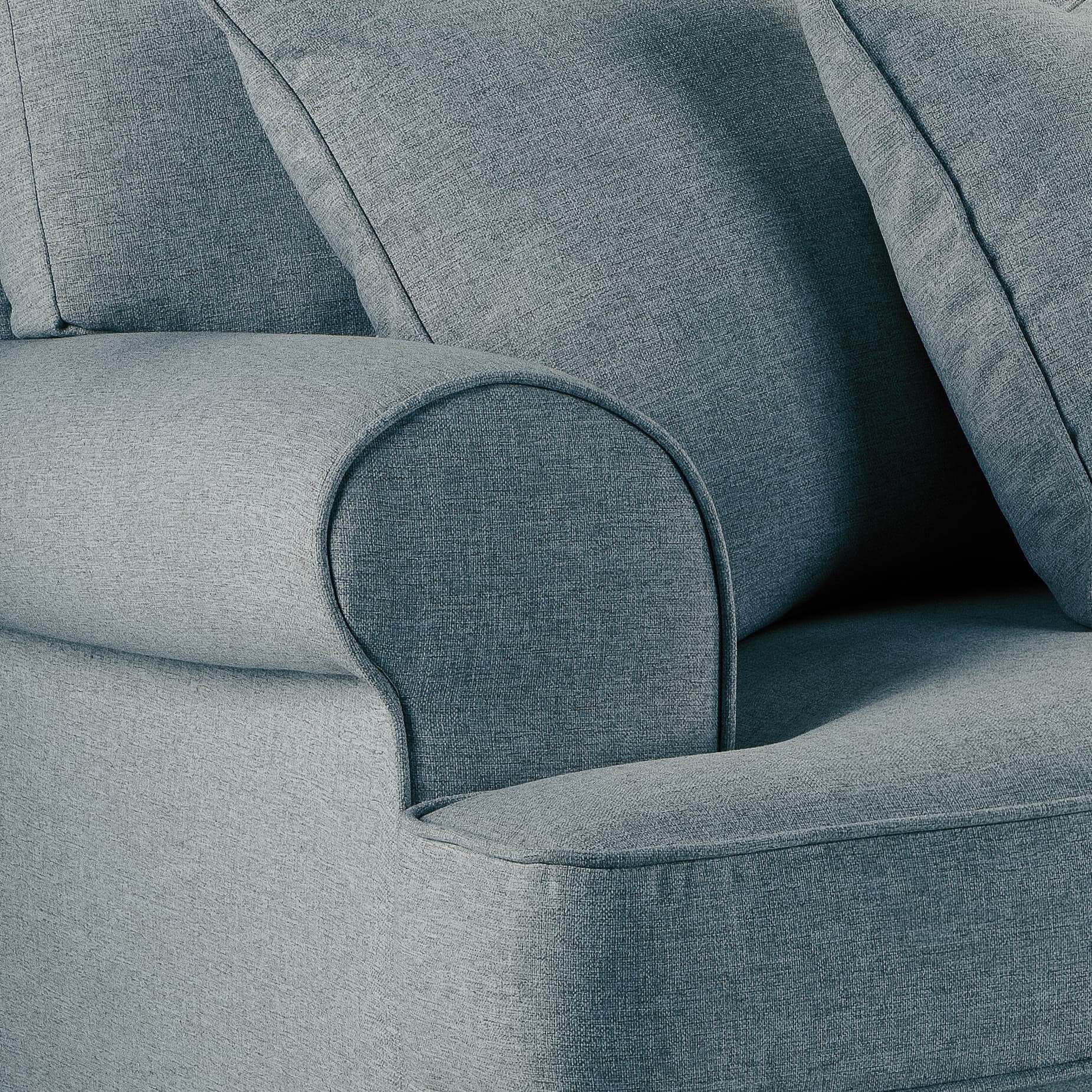 Sany Blue 4 Seater Sofa
