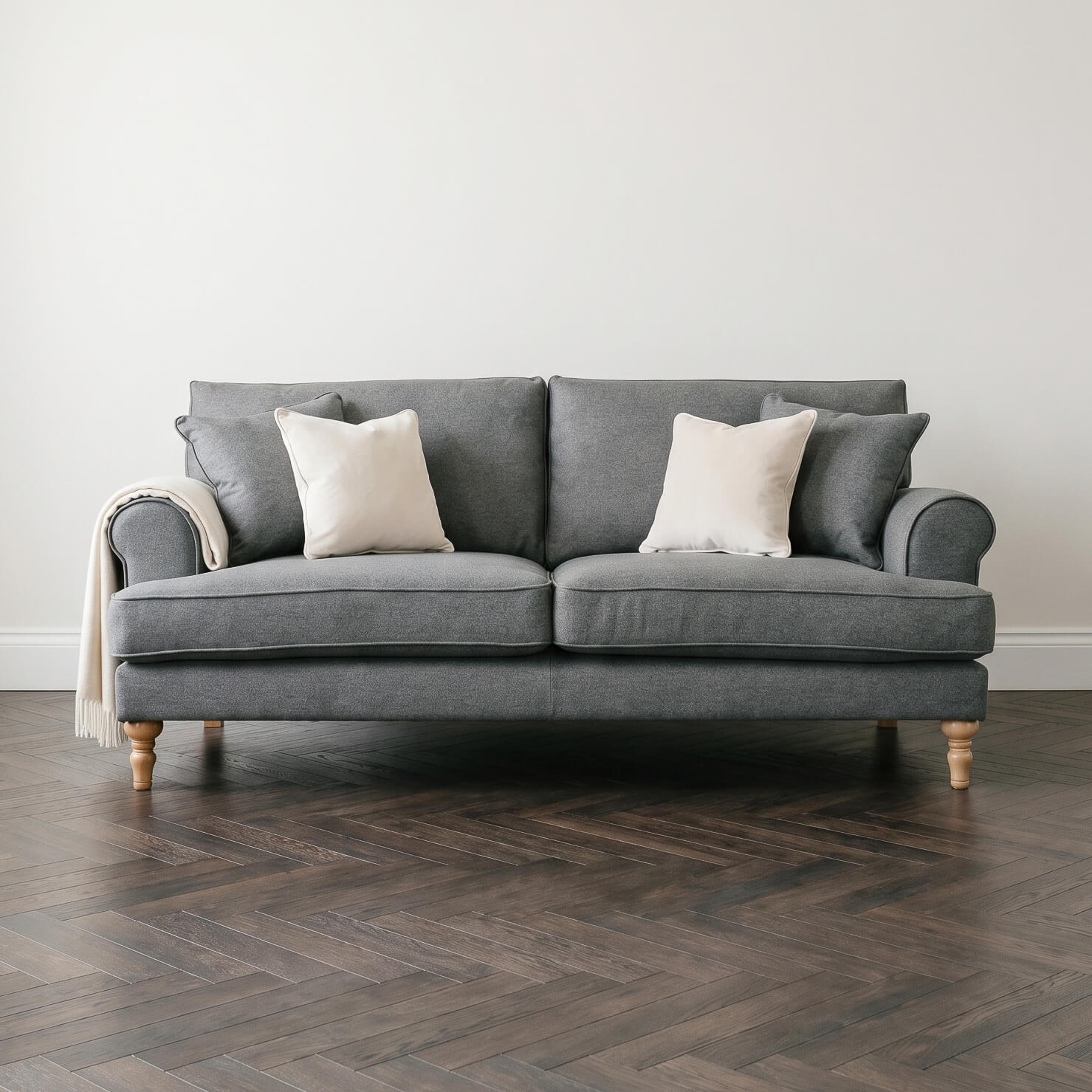 Sany Grey 3 Seater Sofa