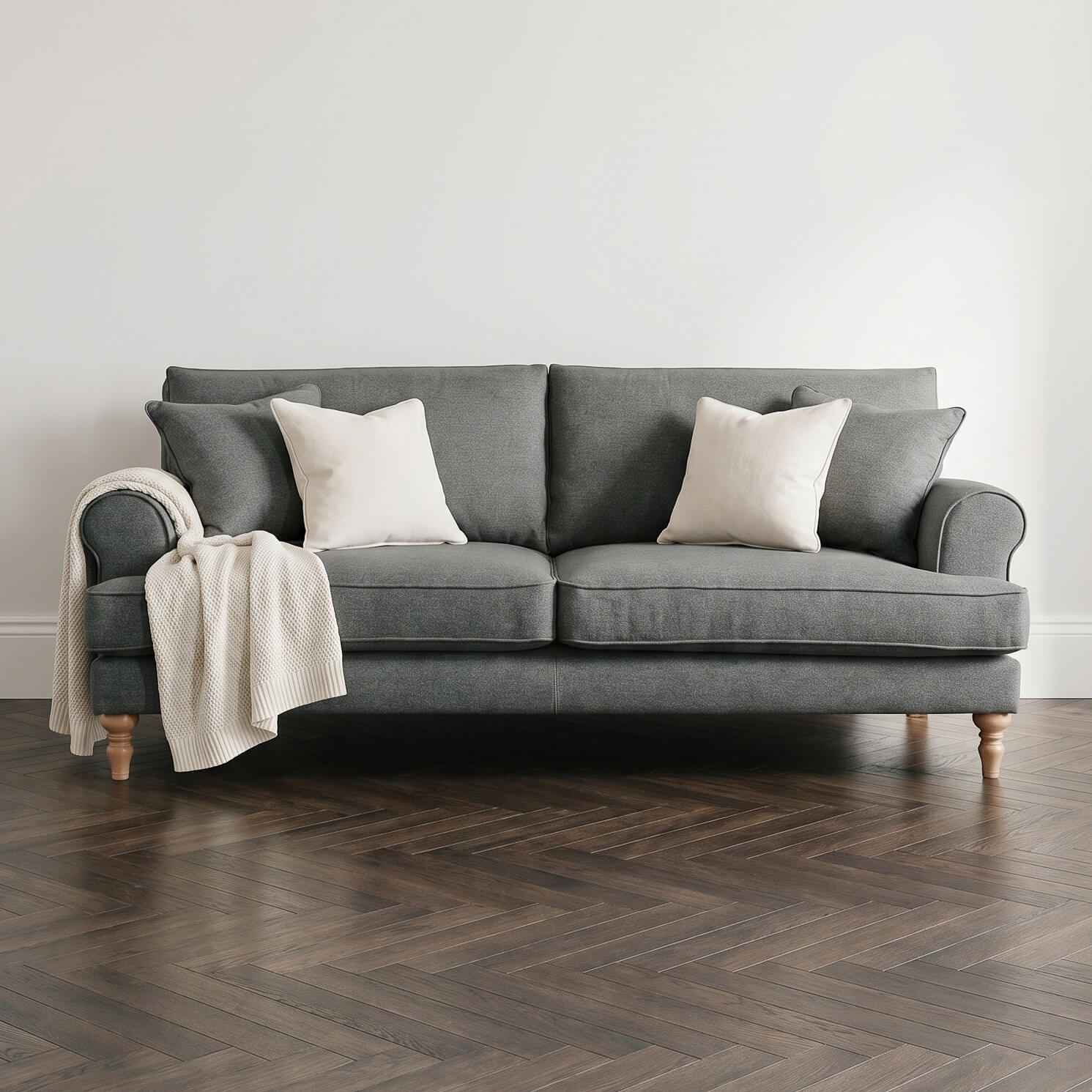 Sany Grey 4 Seater Sofa