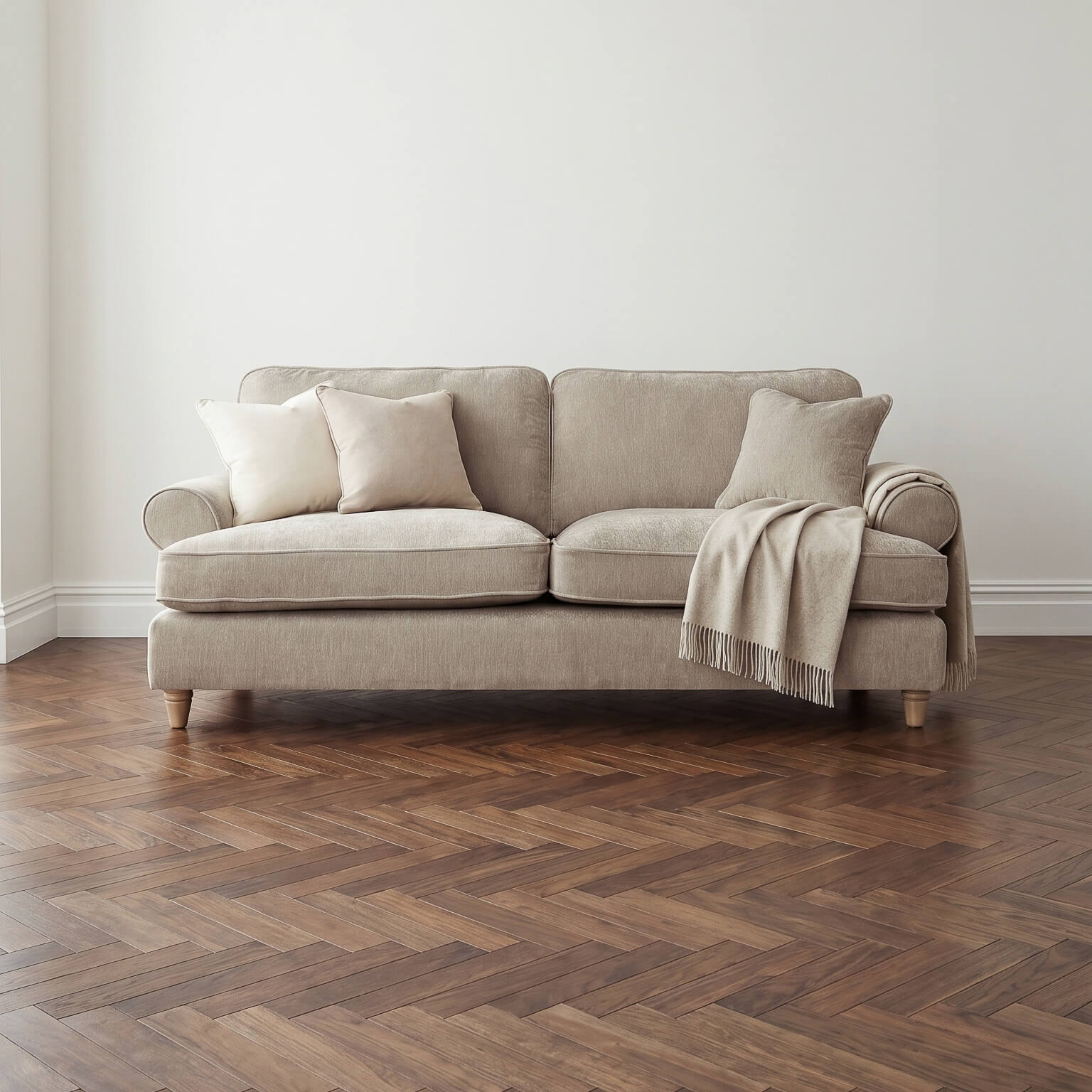 Sharika Beige 3 Seater Sofa