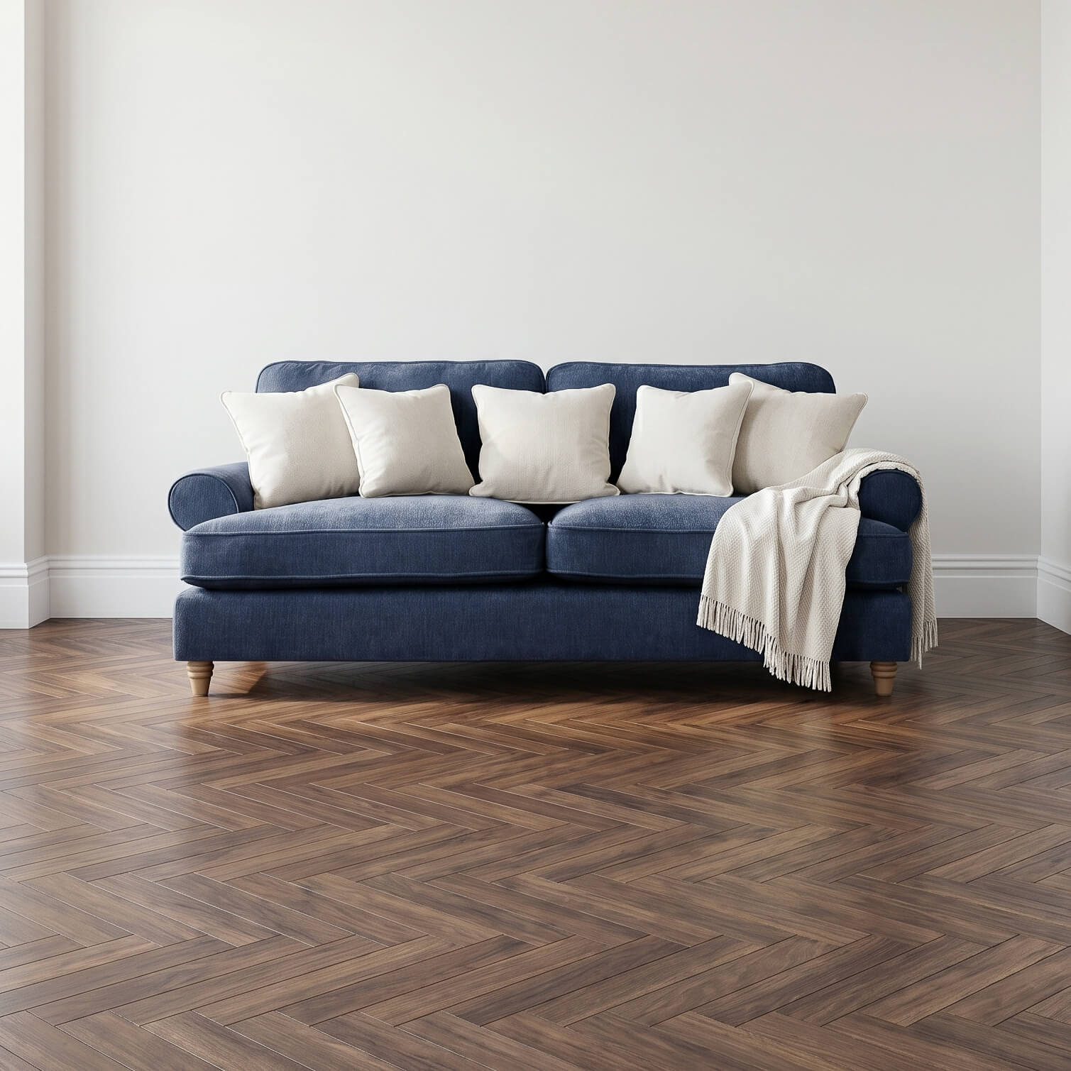 Sharika Blue 3 Seater Sofa