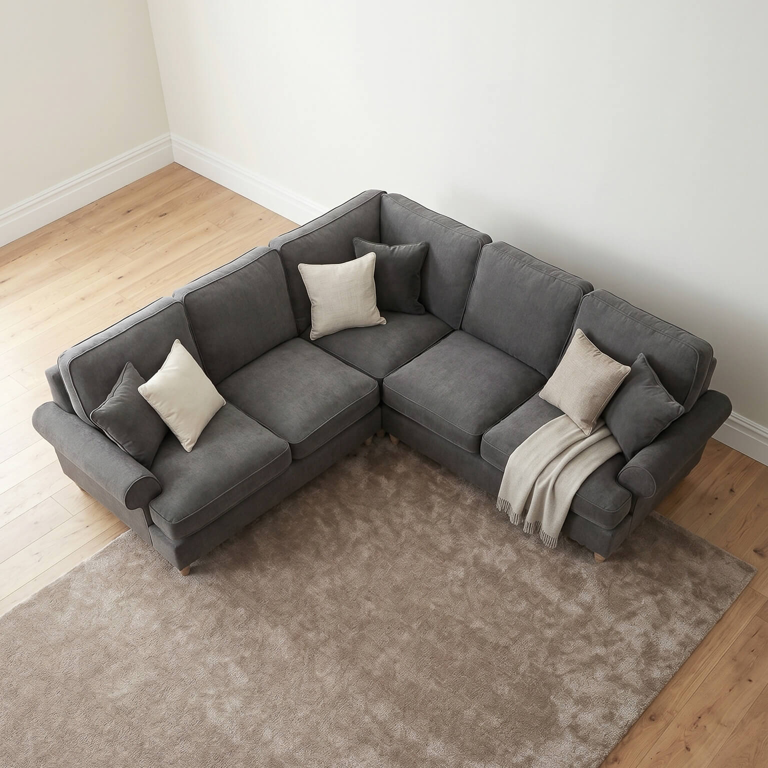 Sharika Grey Double Corner Sofa