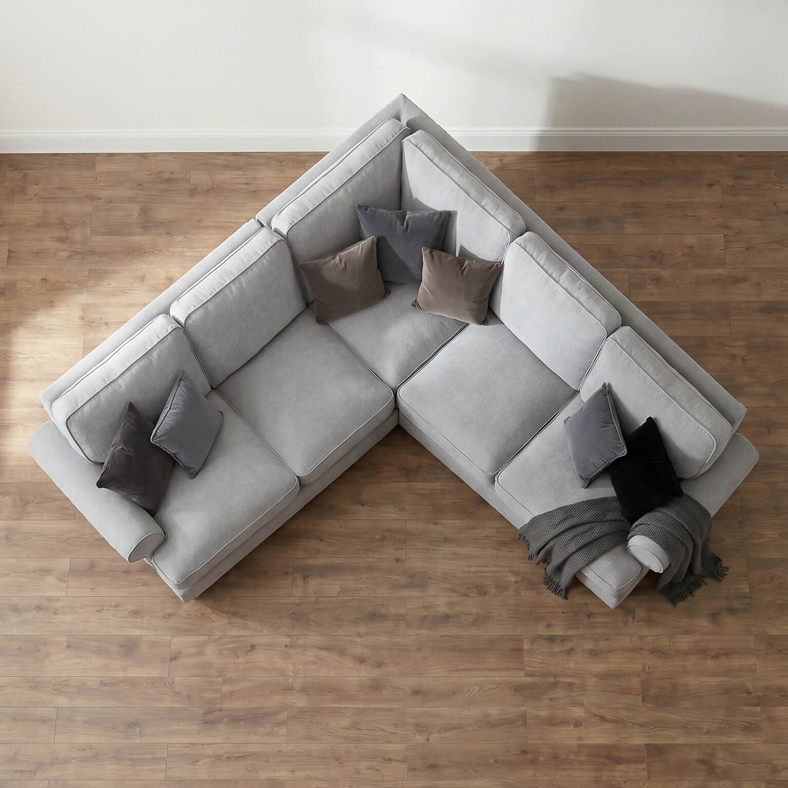 Sharika Grey Double Corner Sofa
