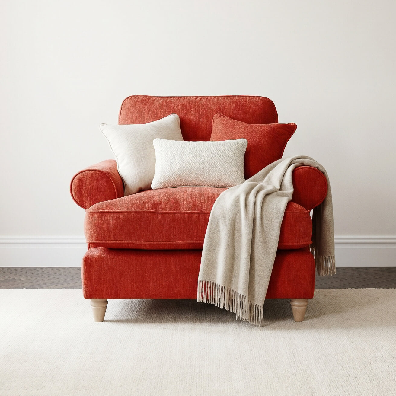 Sharika Red Armchair