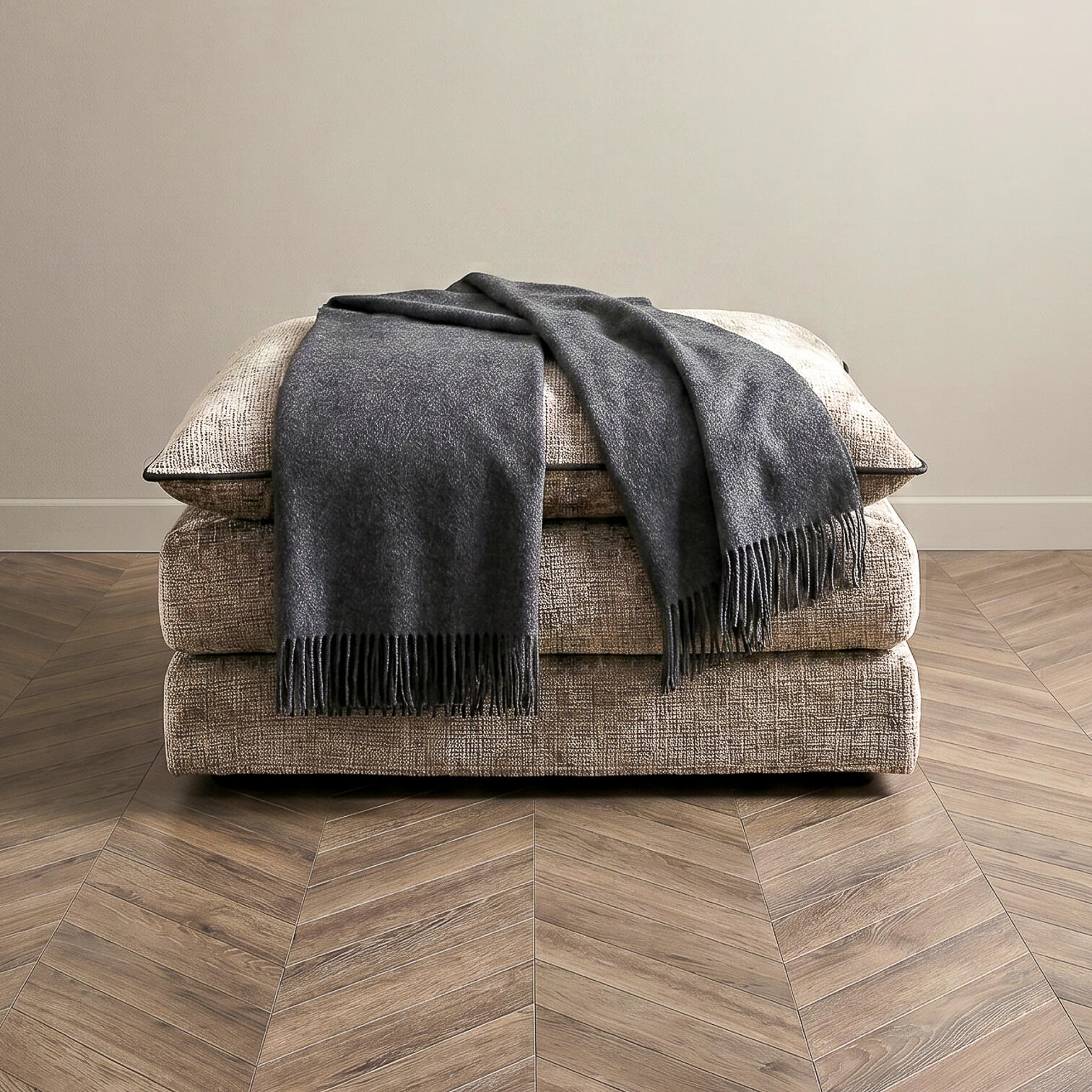 Skye Beige Footstool