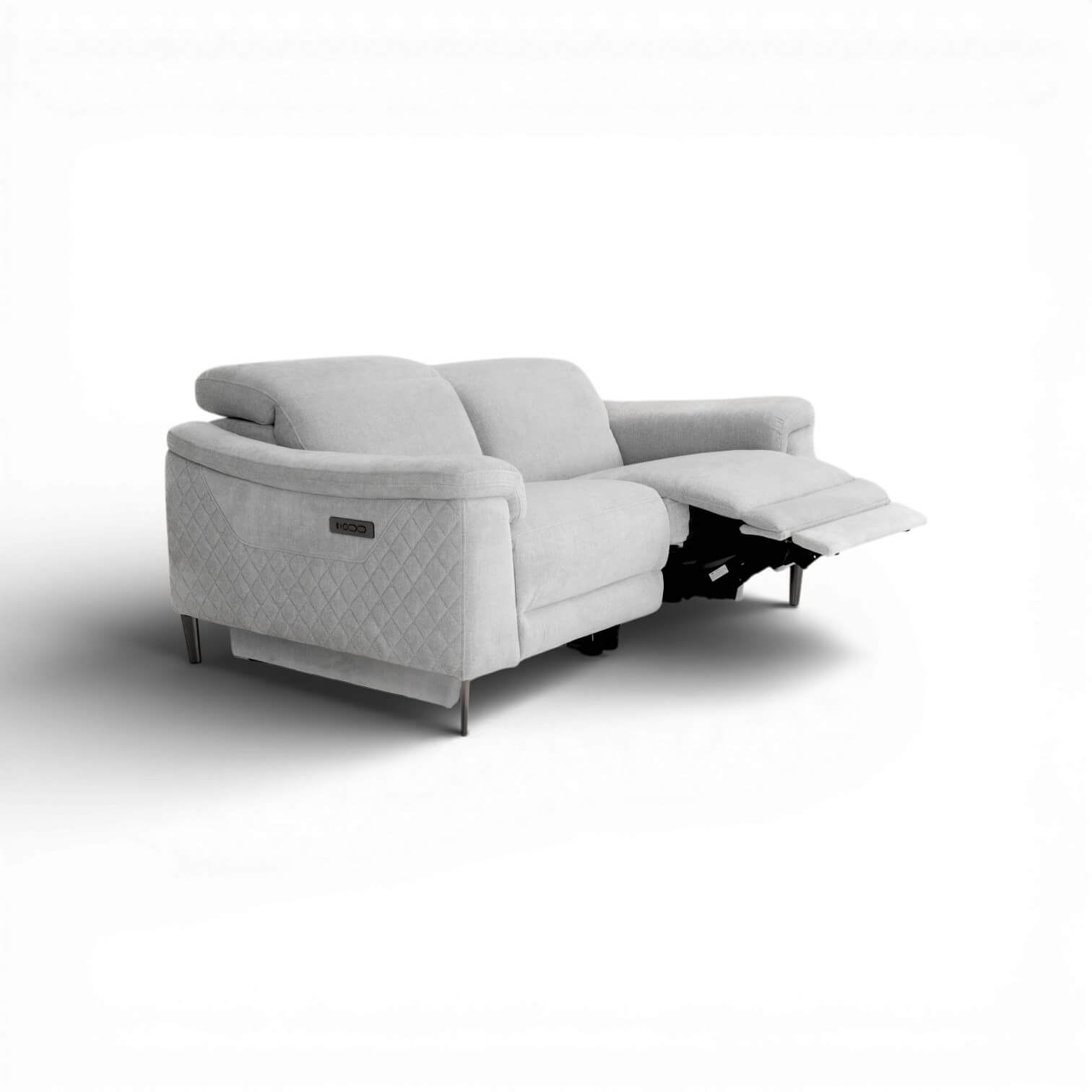 Orbit Grey 2 Seater Power Recliner Sofa