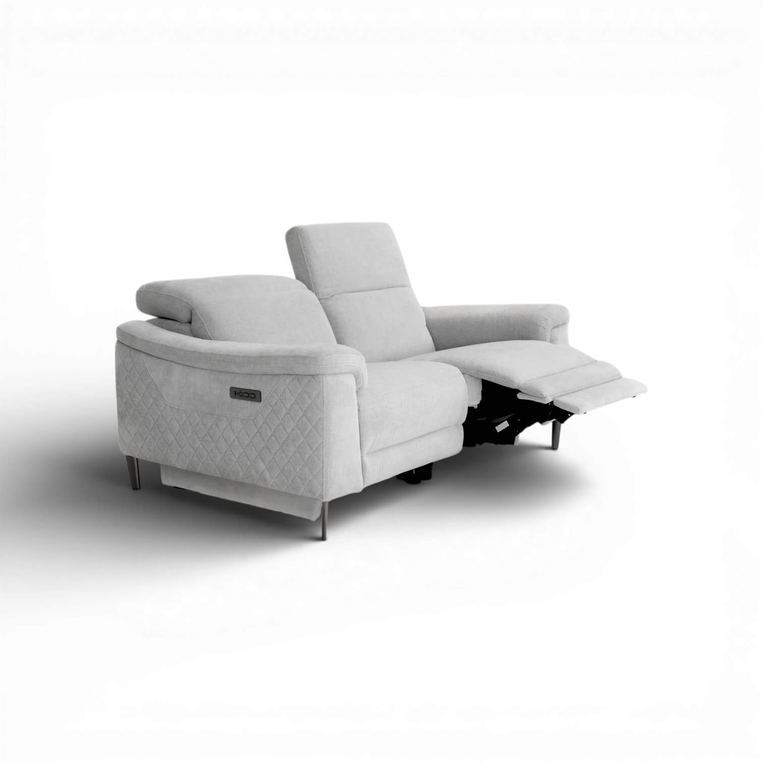 Orbit Grey 2 Seater Power Recliner Sofa