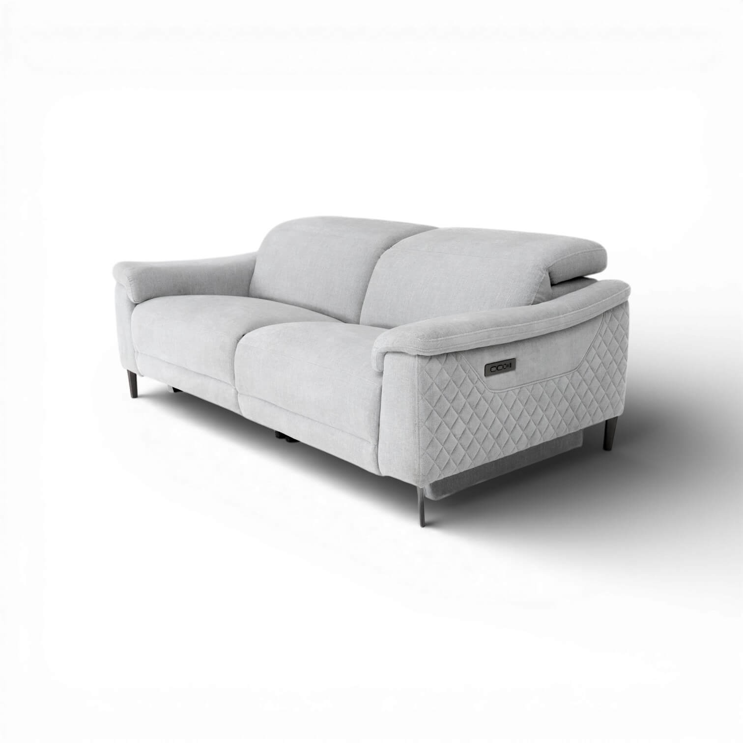 Orbit Grey 3 Seater Power Recliner Sofa