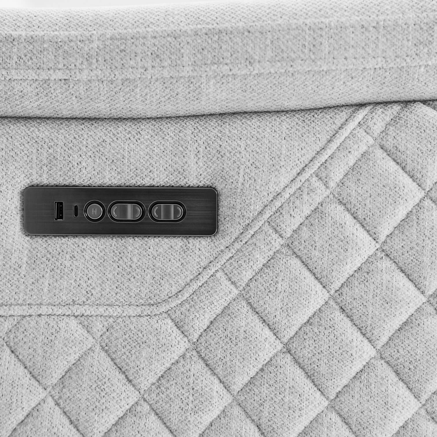 Orbit Grey 3 Seater Power Recliner Sofa