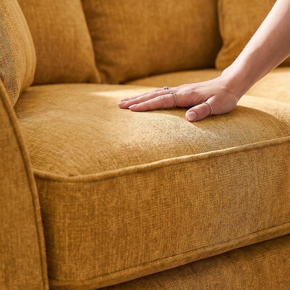 Sofia Yellow 2 Seater Sofa
