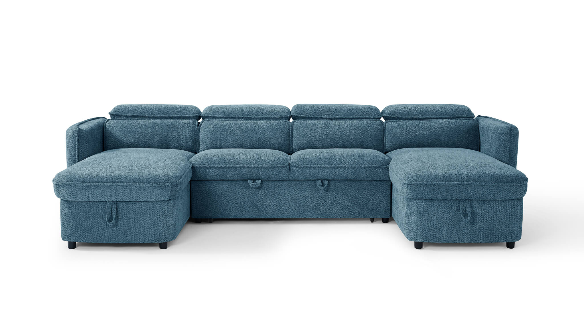 Solara Blue U Shape Corner Sofa