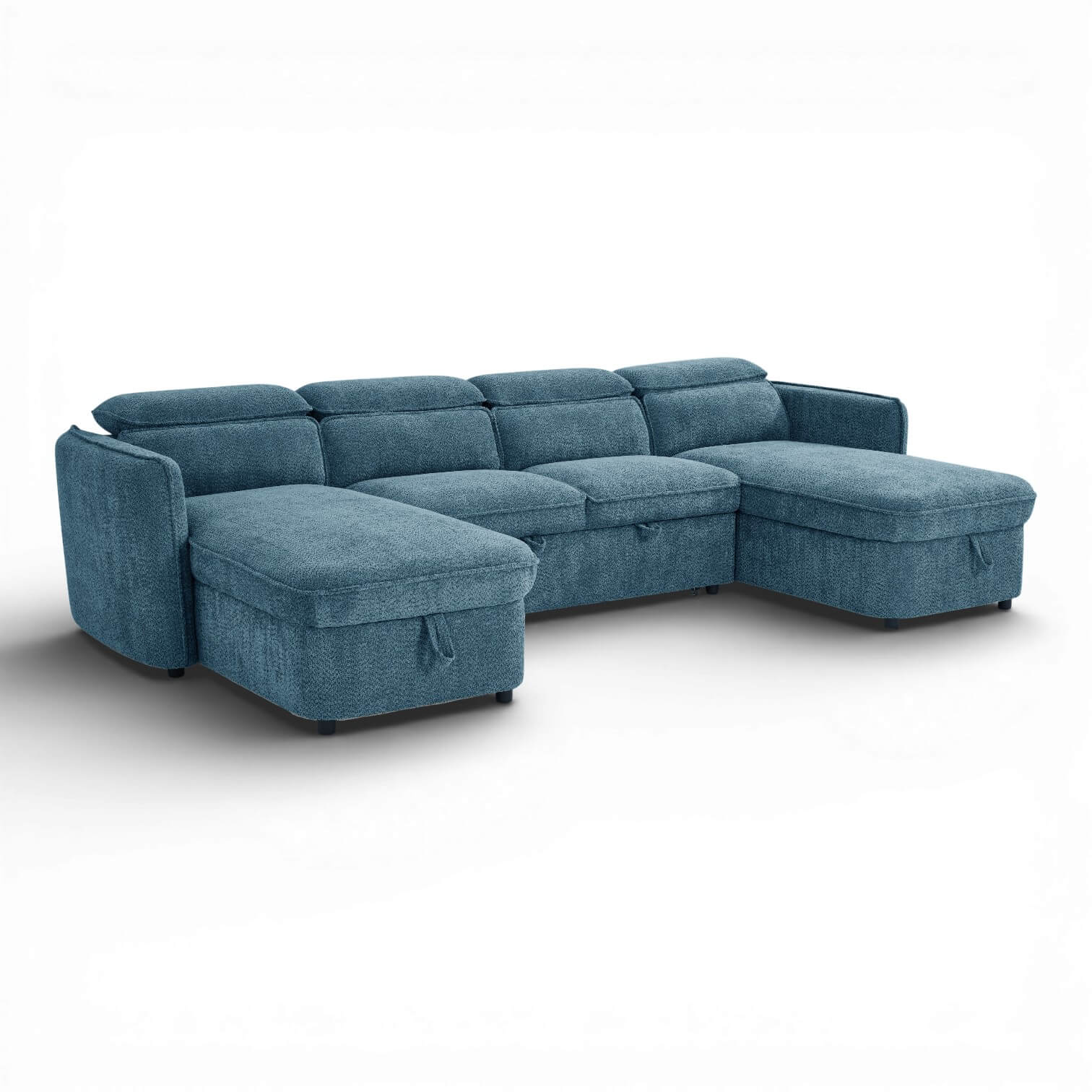 Solara Blue U Shape Corner Sofa