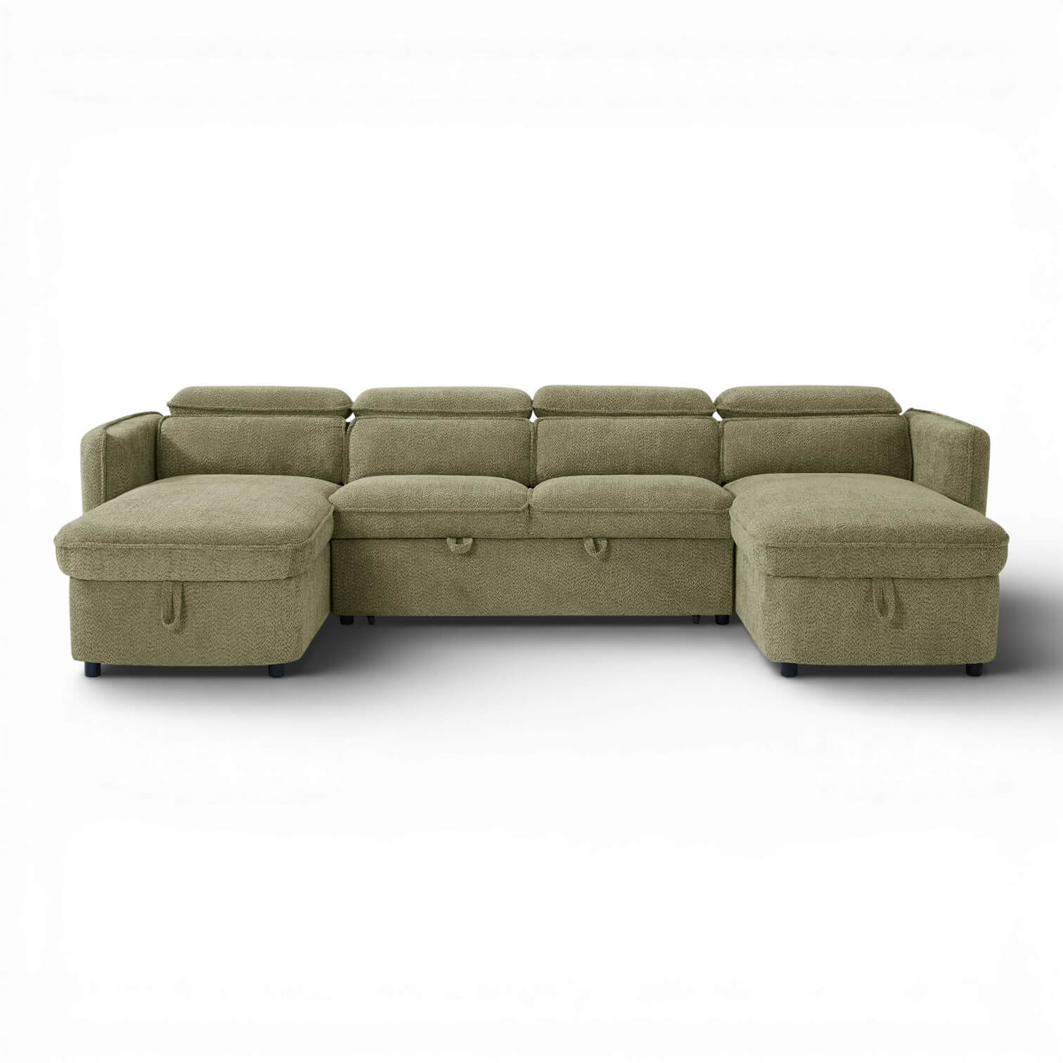 Solara Green U Shape Corner Sofa