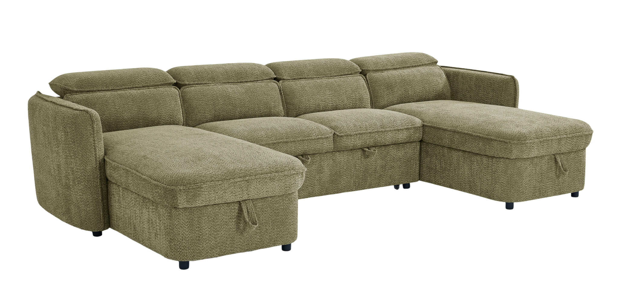 Solara Green U Shape Corner Sofa
