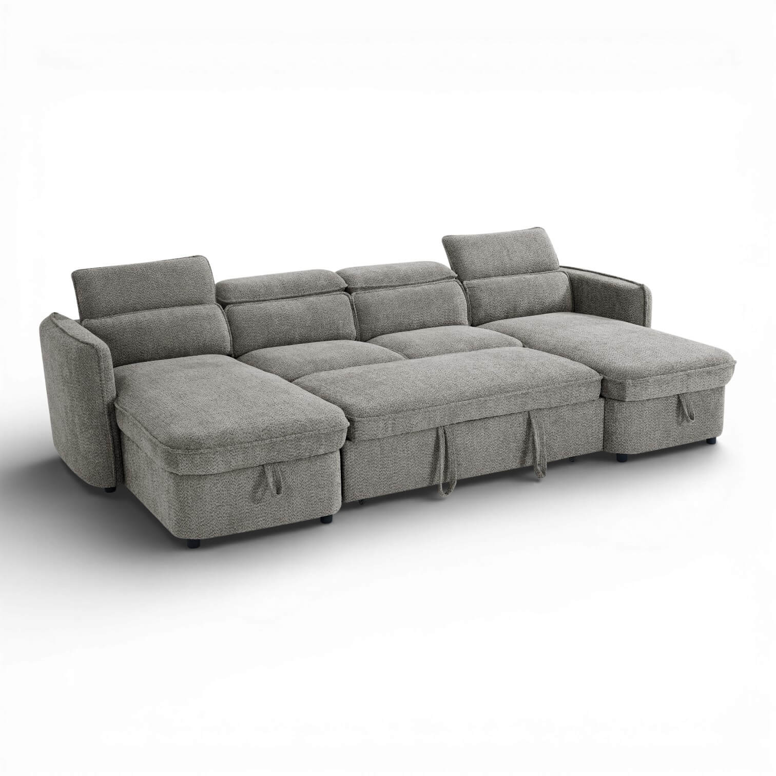 Solara Grey U Shape Corner Sofa