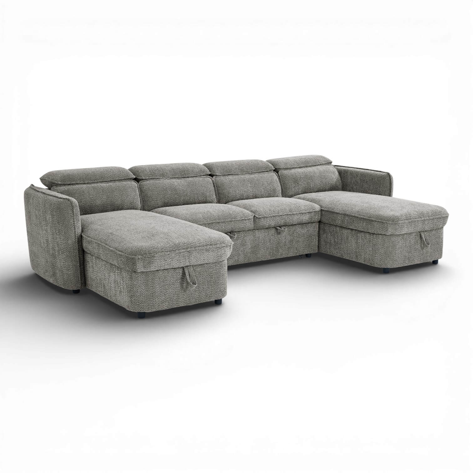 Solara Grey U Shape Corner Sofa