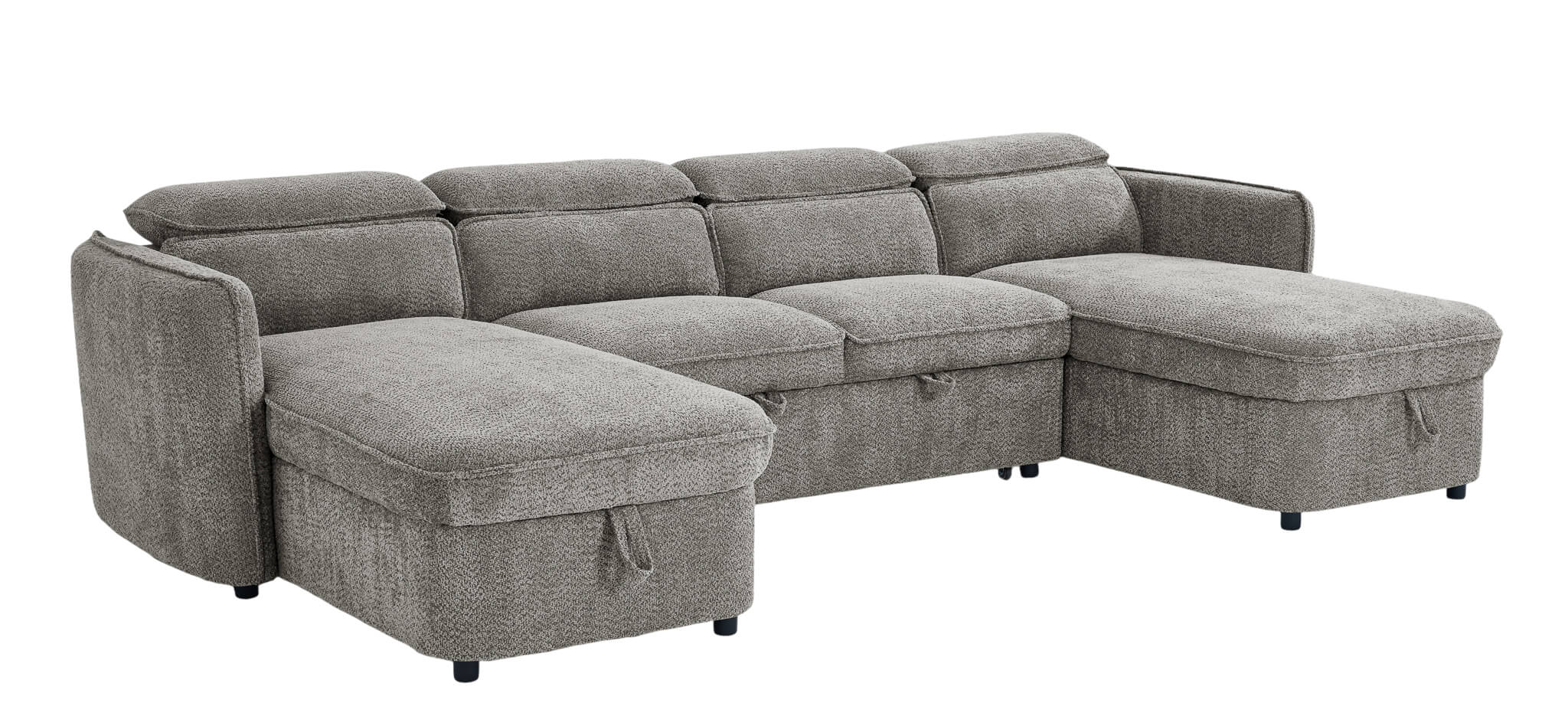 Solara Grey U Shape Corner Sofa