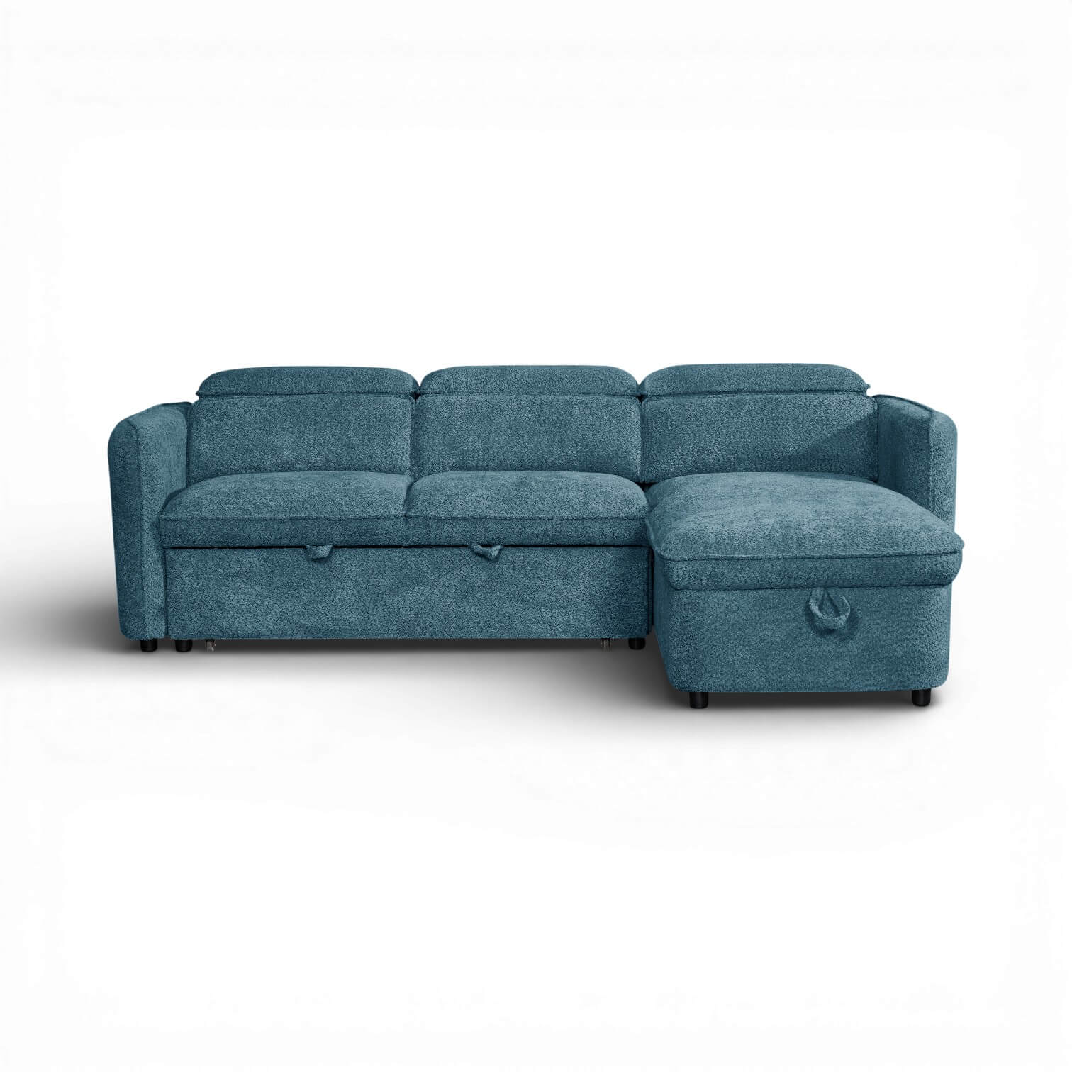 Solara Blue Corner Sofa Bed
