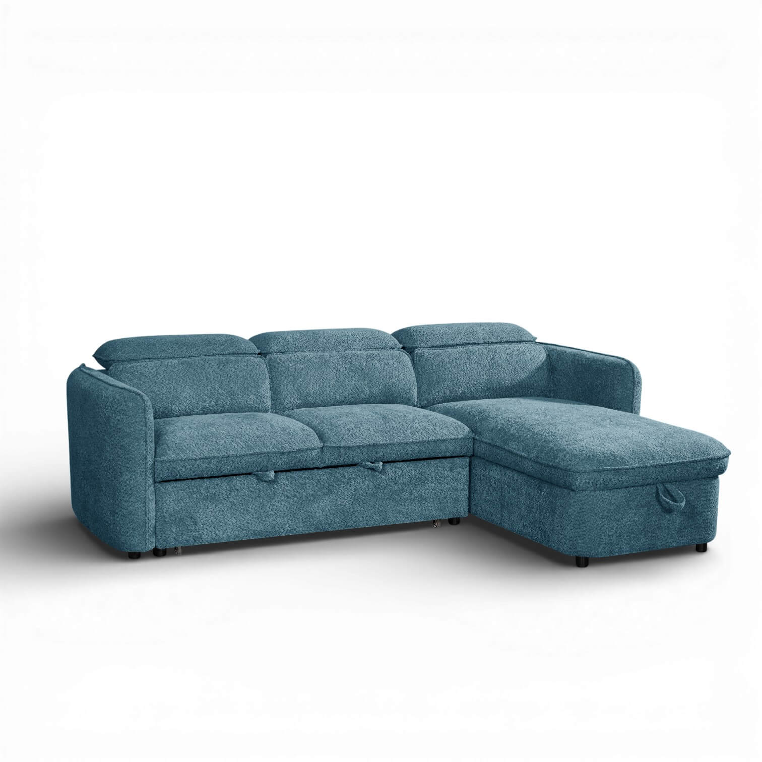 Solara Blue Corner Sofa Bed