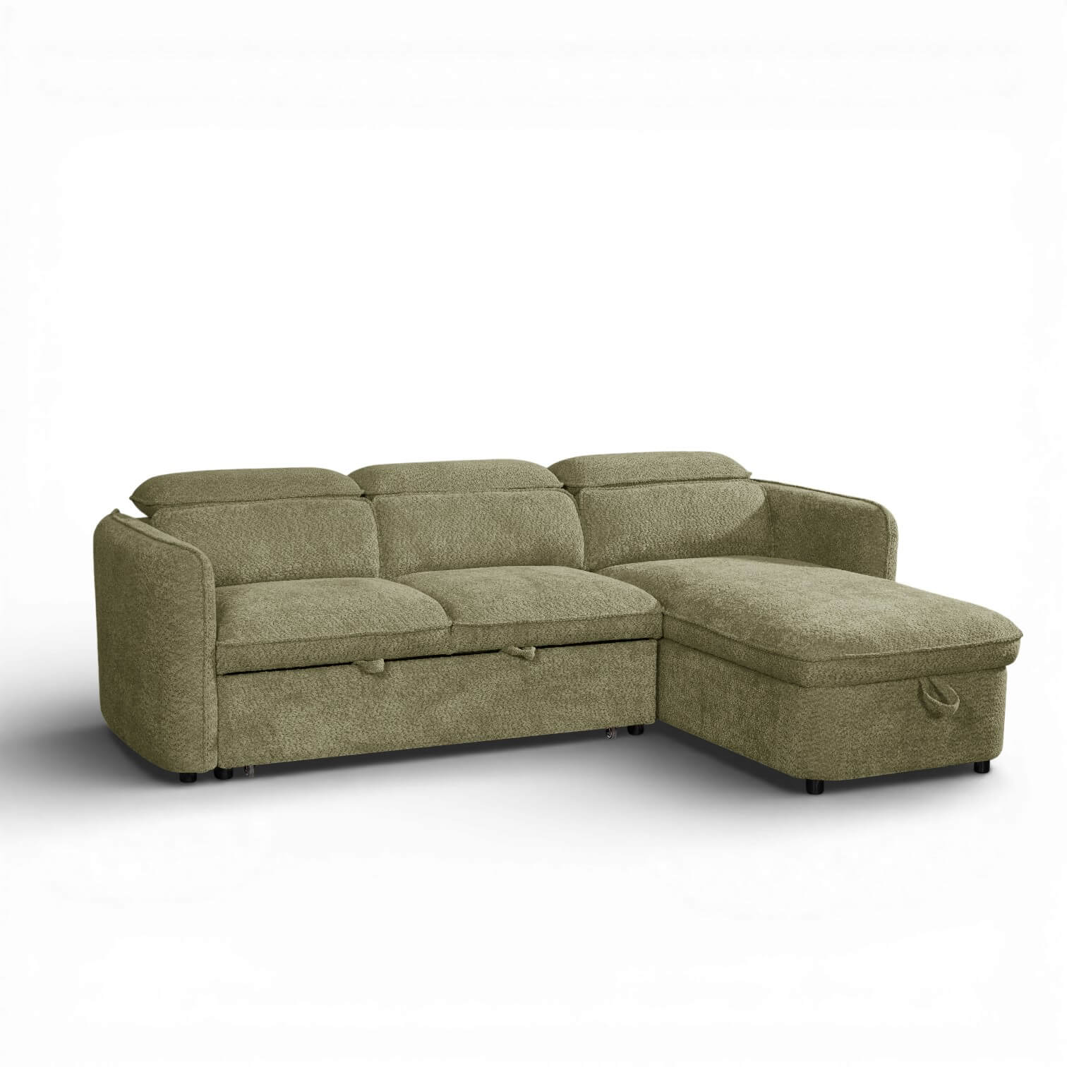 Solara Green Corner Sofa Bed