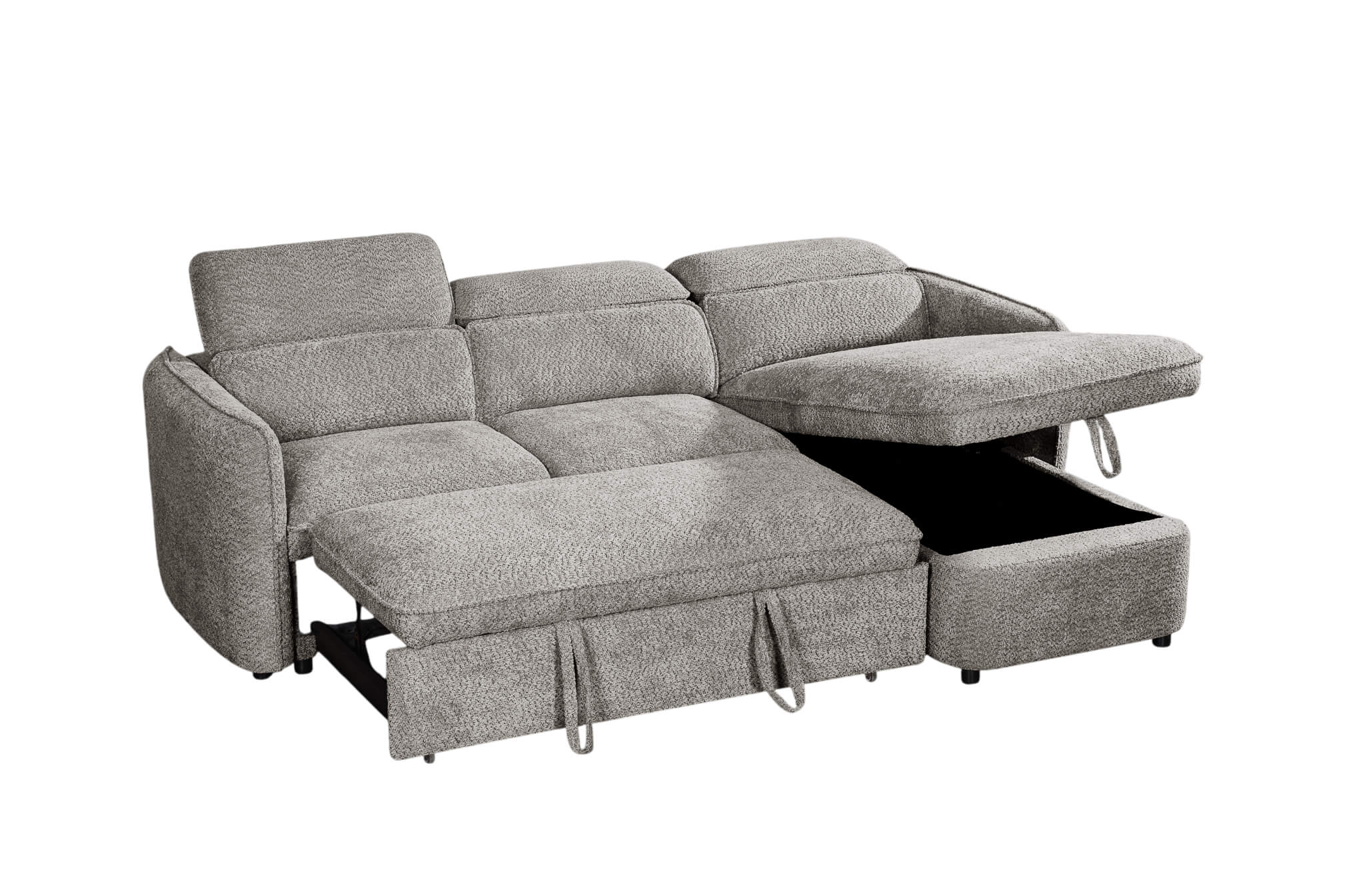 Solara Grey Corner Sofa Bed