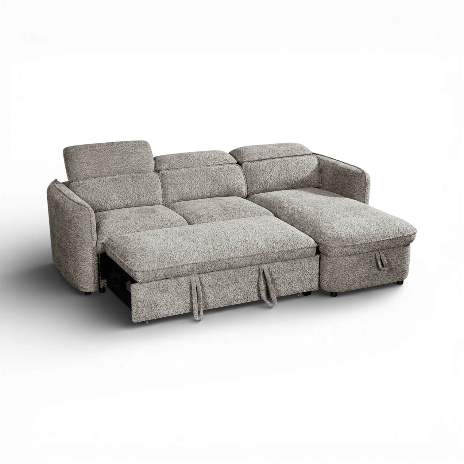 Solara Grey Corner Sofa Bed
