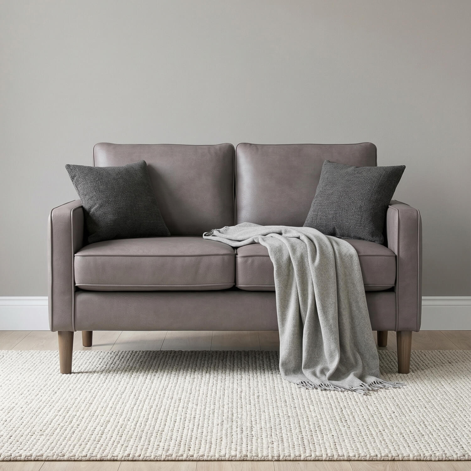 Theo Grey 2 Seater Sofa