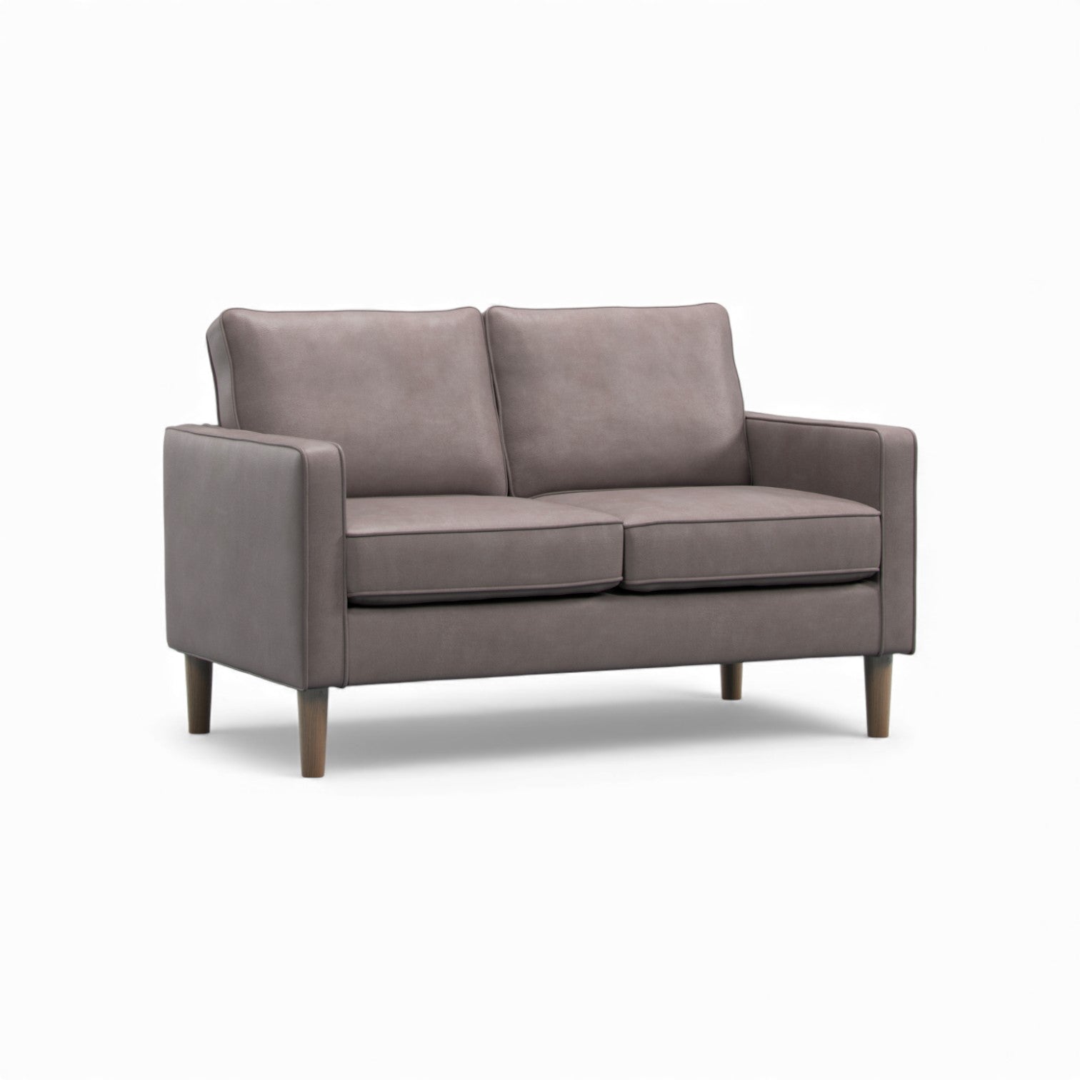 Theo Grey 2 Seater Sofa | Faux Leather | Sofabase