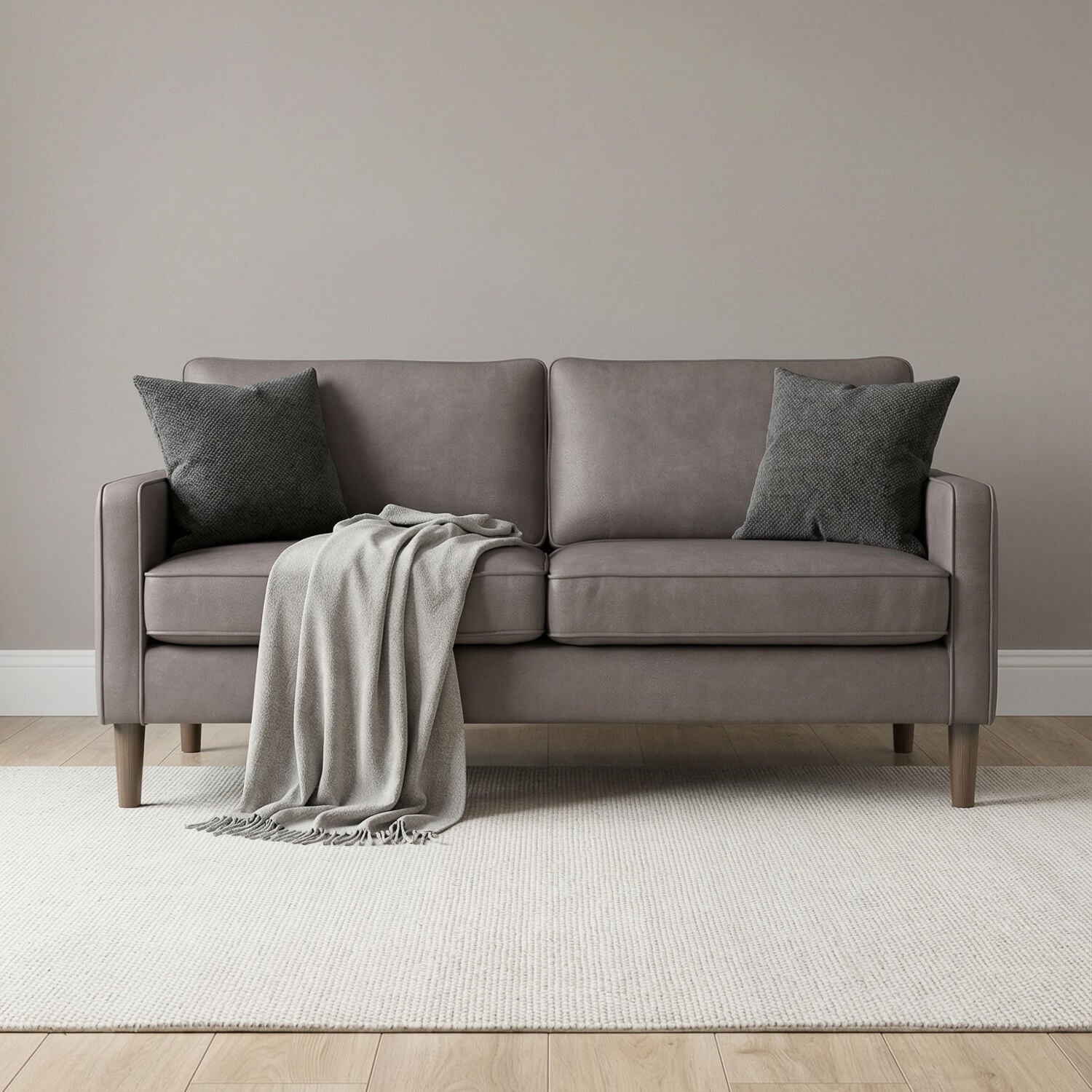 Theo Grey 3 Seater Sofa