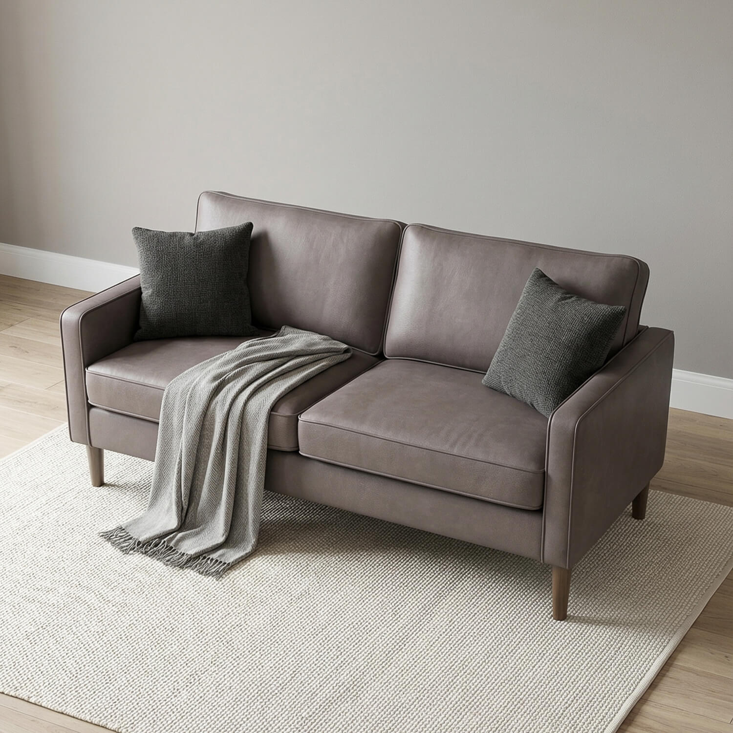 Theo Grey 3 Seater Sofa
