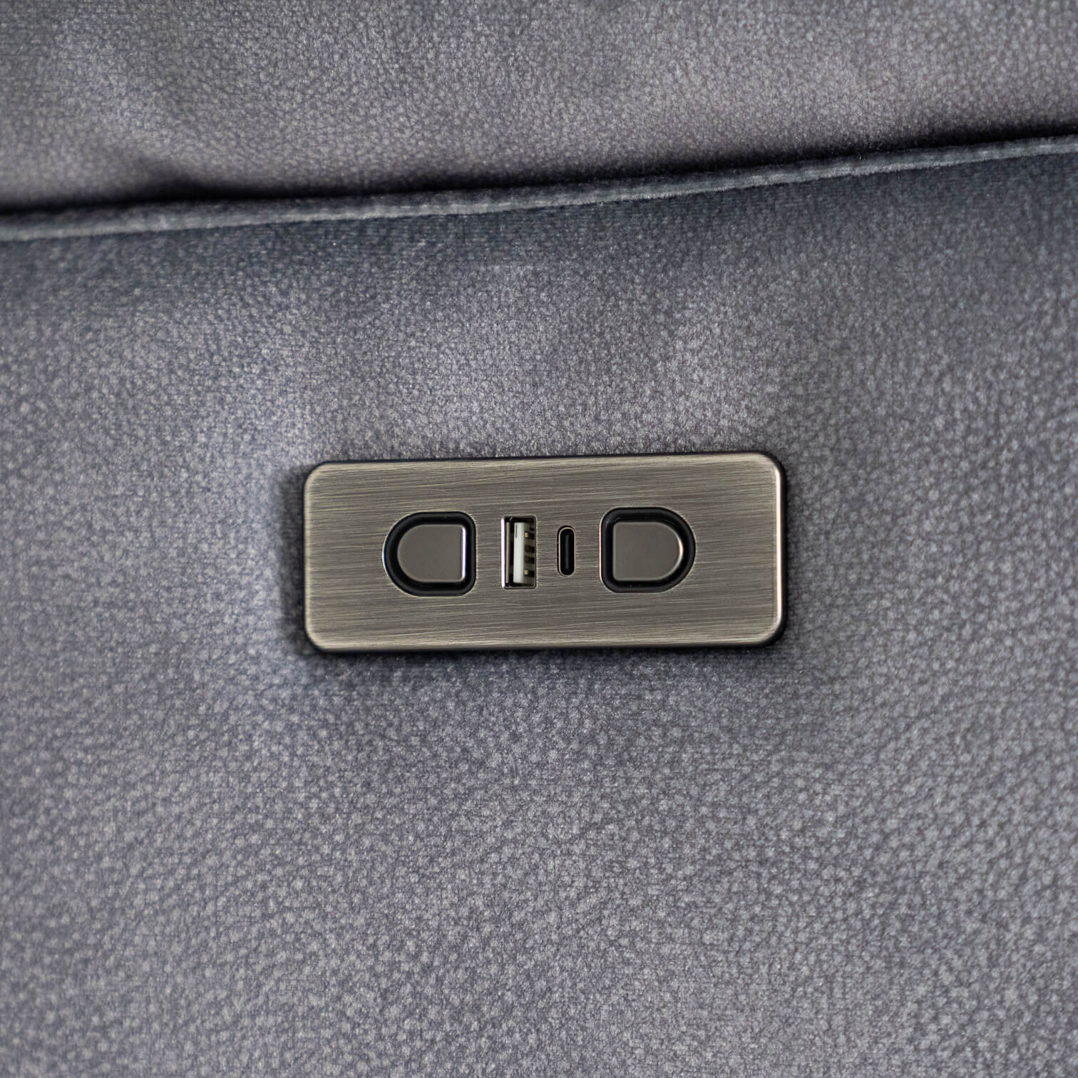 Toledo Grey Power Recliner Armchair