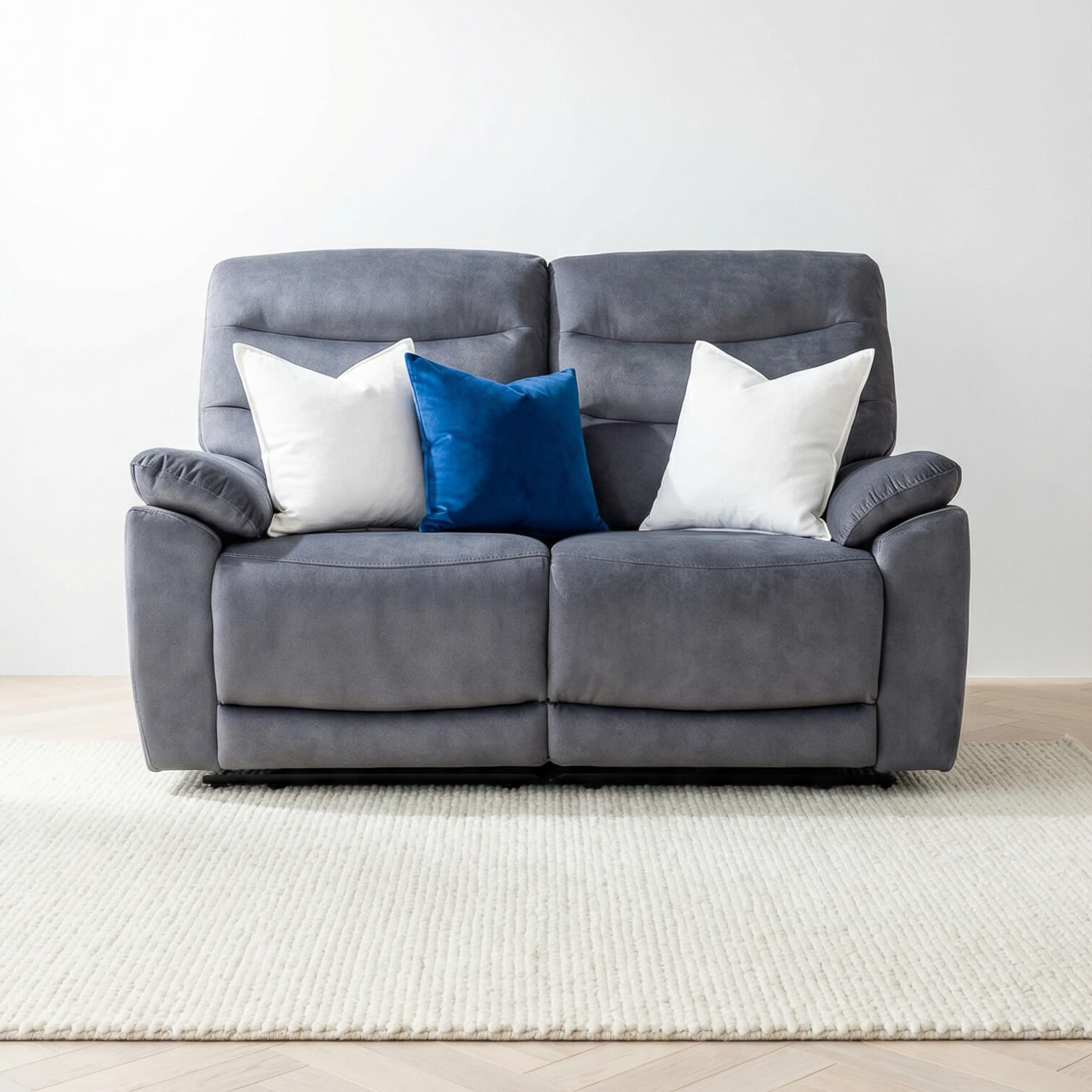 Toledo Grey 2 Seater Power Recliner Sofa