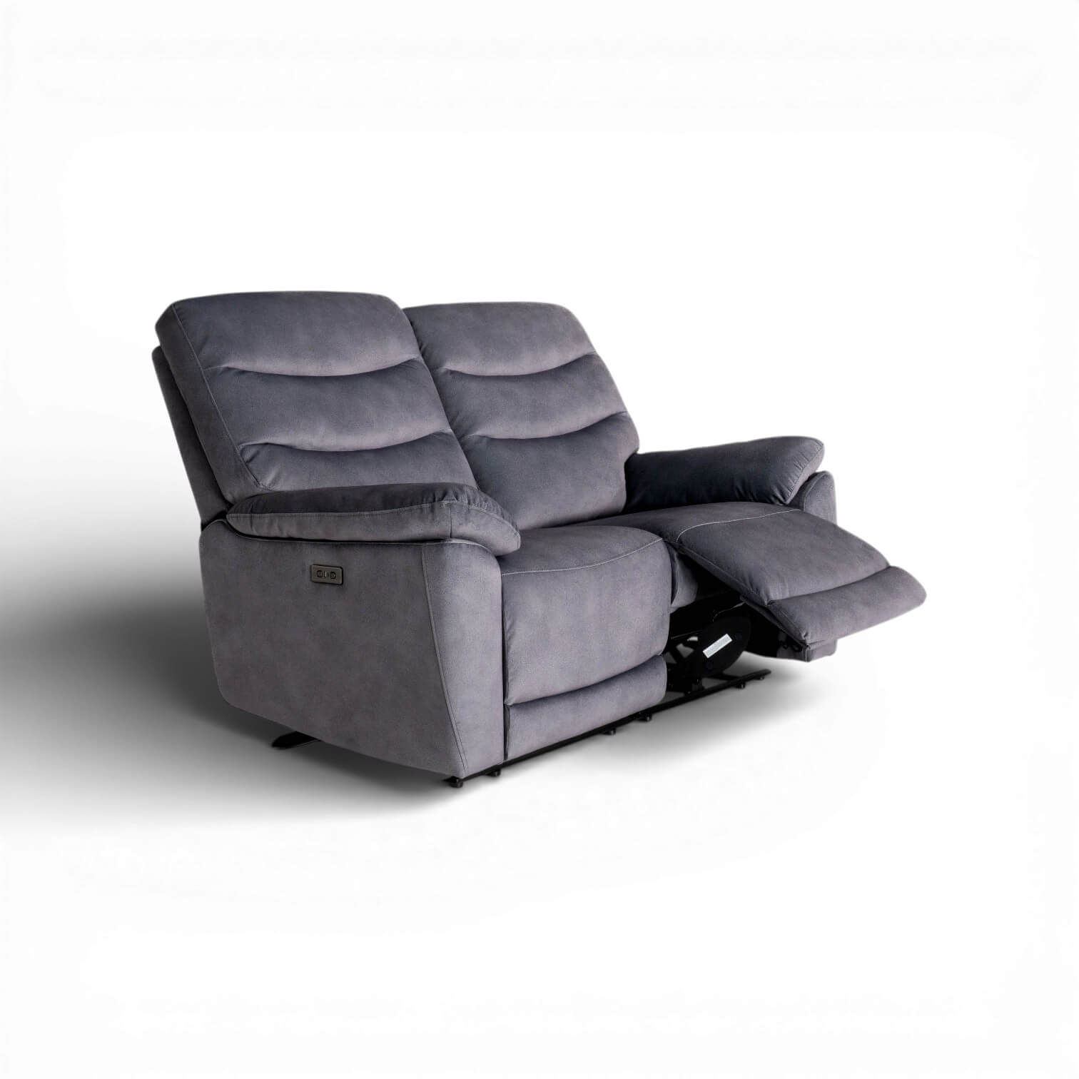 Toledo Grey 2 Seater Power Recliner Sofa