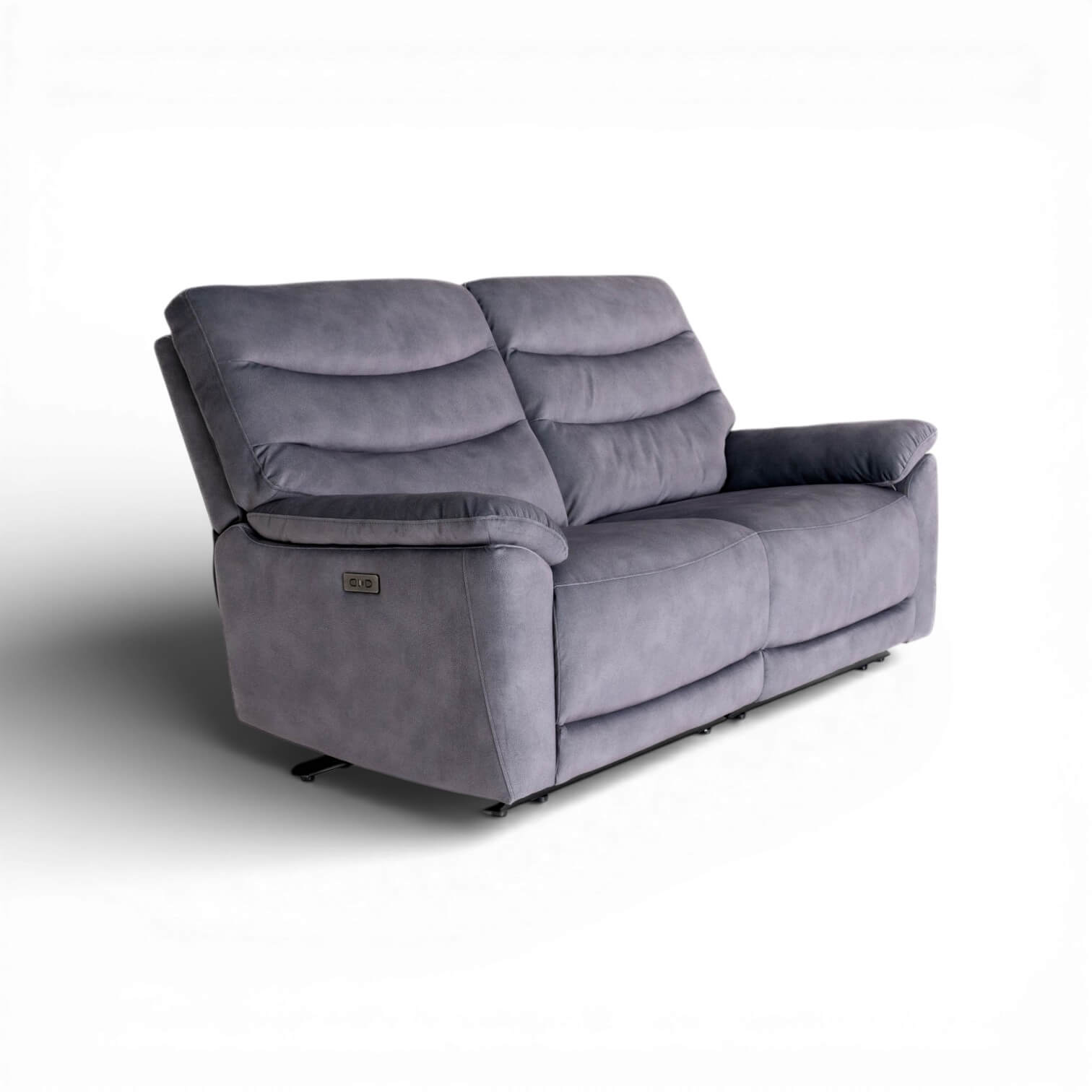 Toledo Grey 3 Seater Power Recliner Sofa
