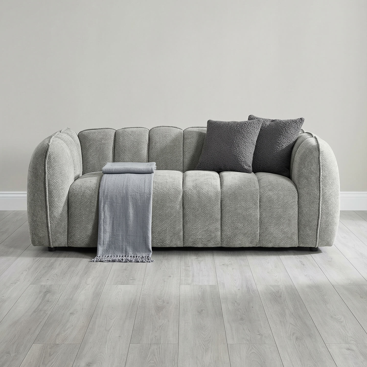 Varella Grey 3 Seater Sofa