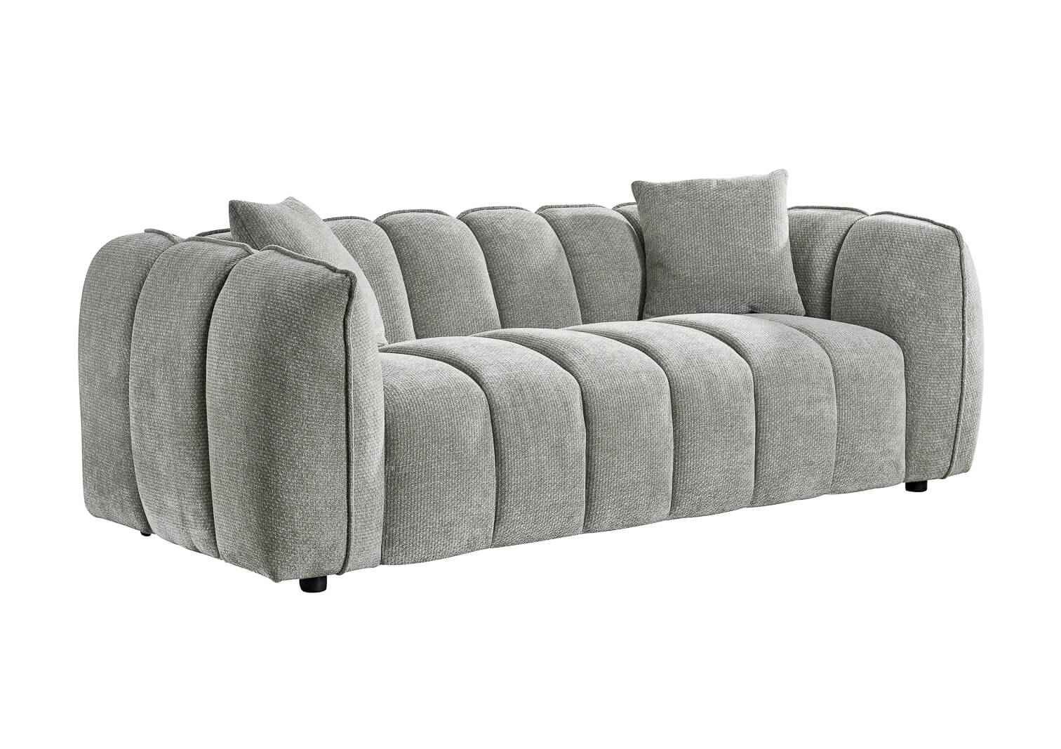 Varella Grey 3 Seater Sofa