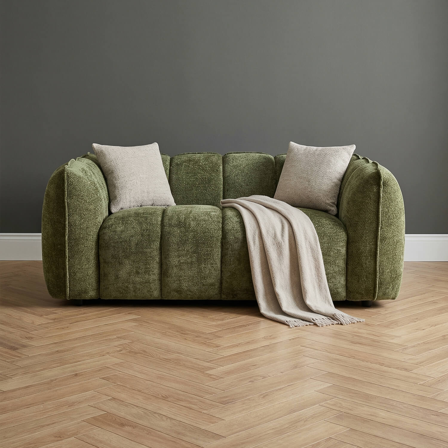 Varella Green 2 Seater Sofa