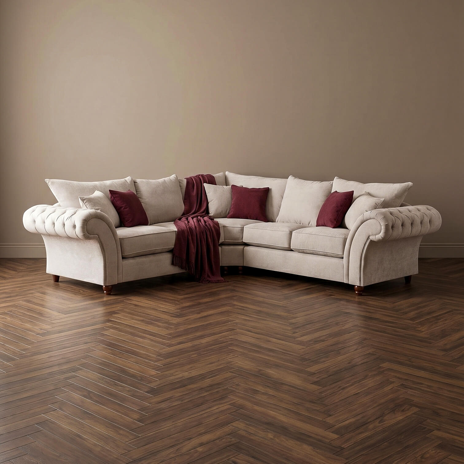 Windsor Beige Double Corner Sofa