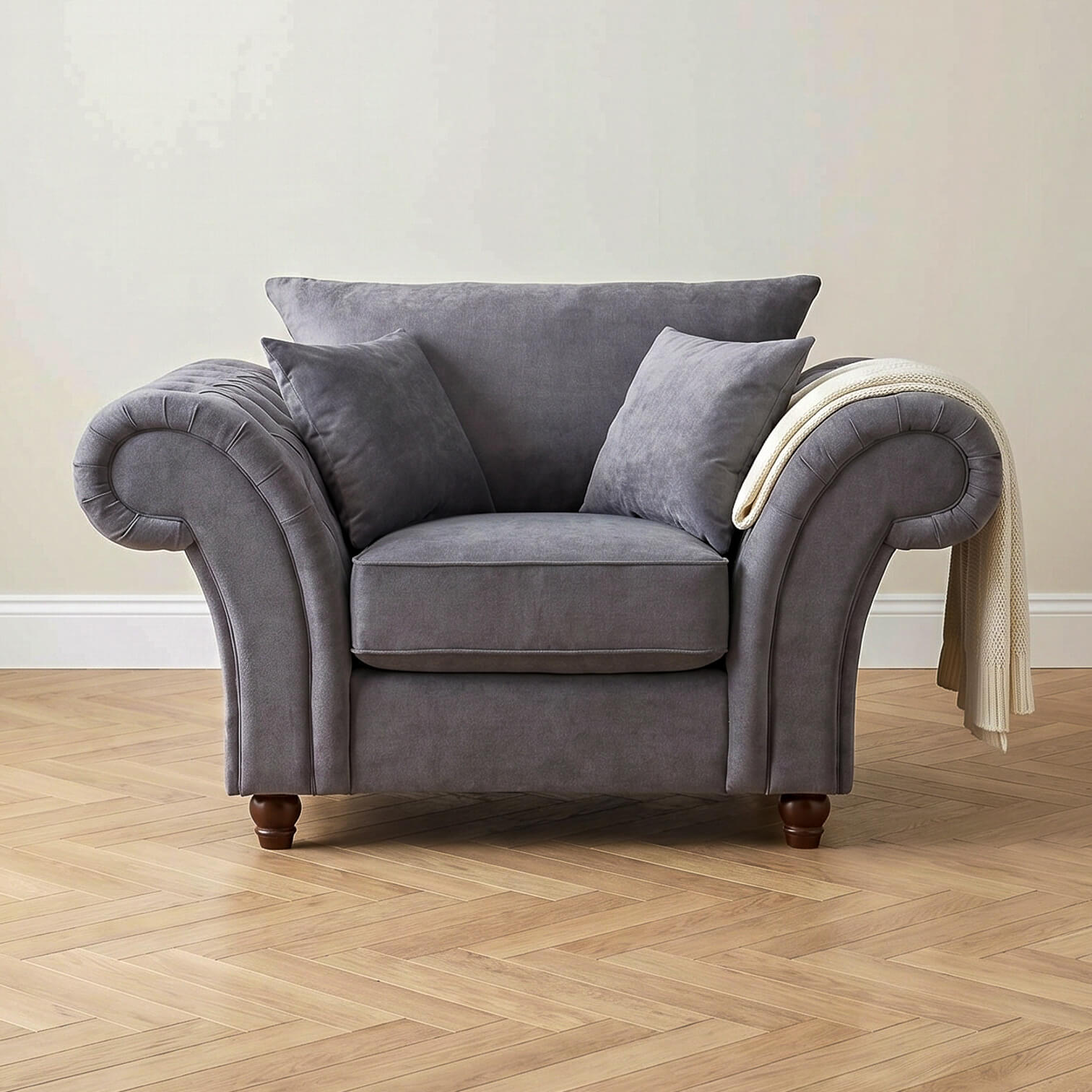 Windsor Grey Armchair