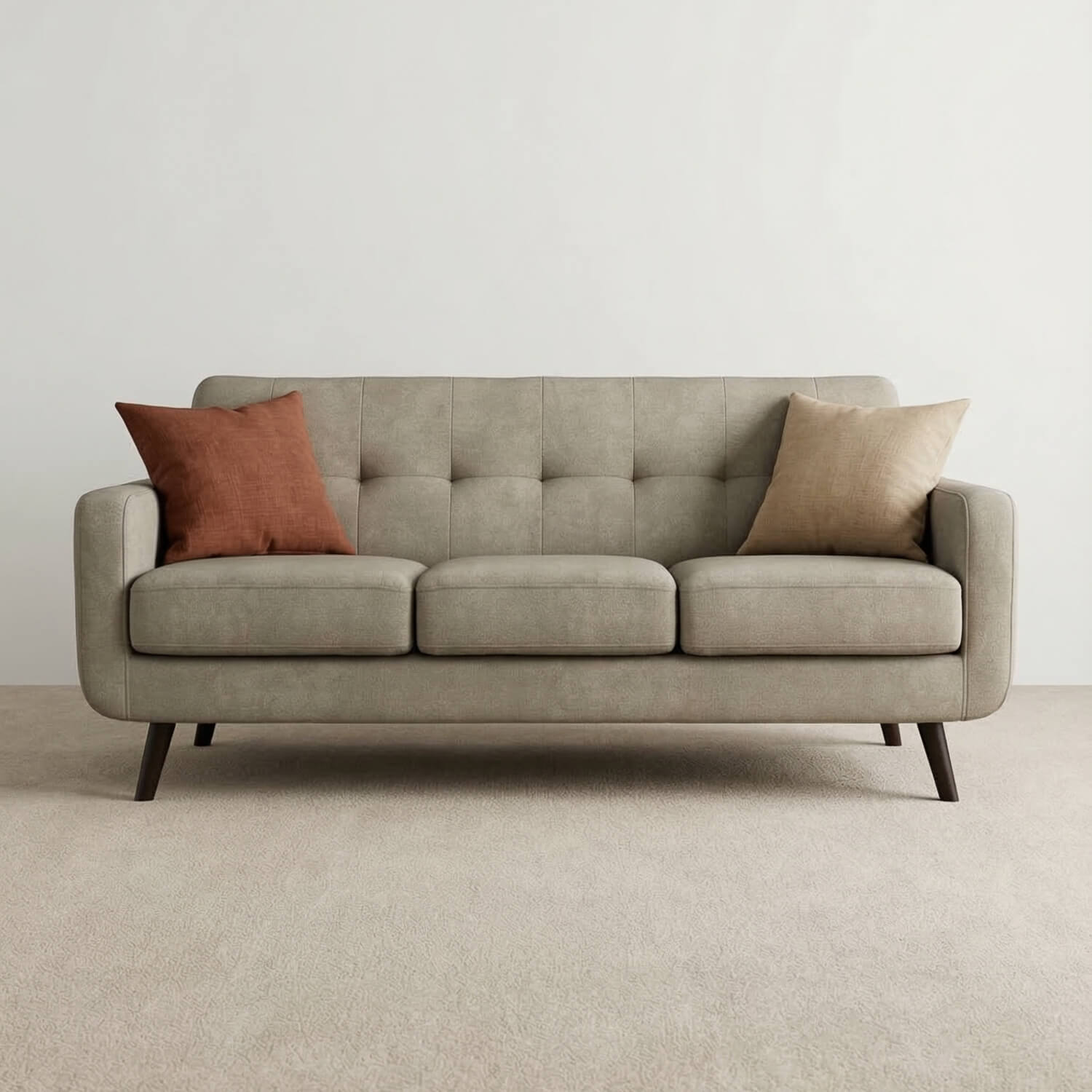 Zeno Grey 3 Seater Sofa