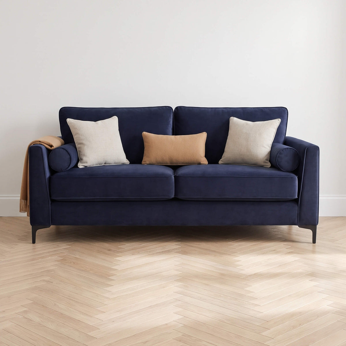 Adam Blue 3 Seater Sofa