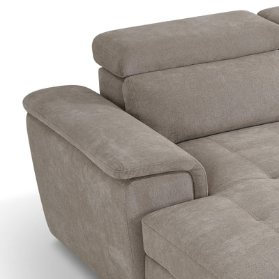 Alaya Beige U Shape Corner Sofa Bed