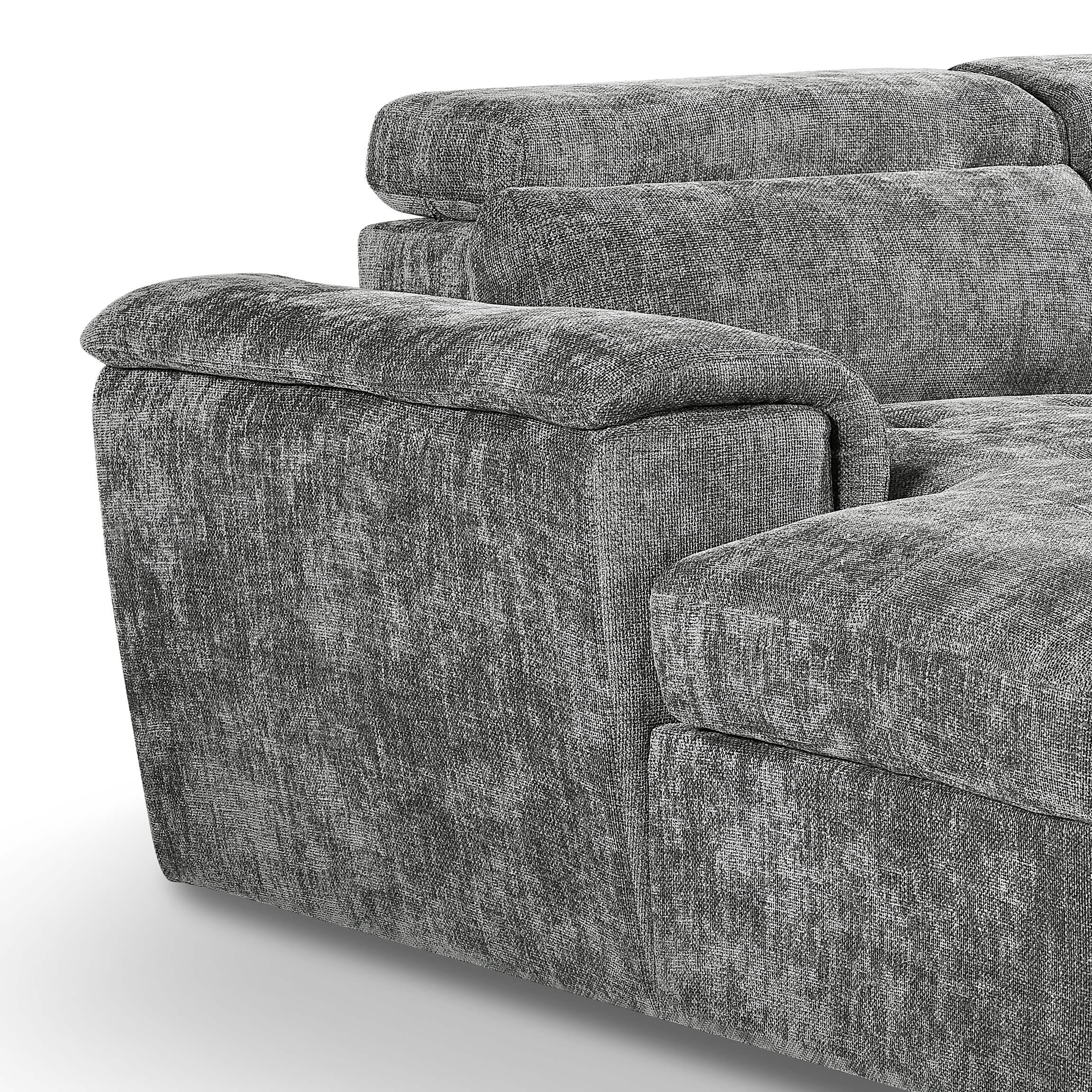 Alaya Grey U Shape Corner Sofa Bed