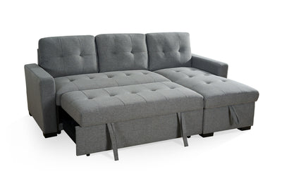 Alven Grey Corner Sofa Bed