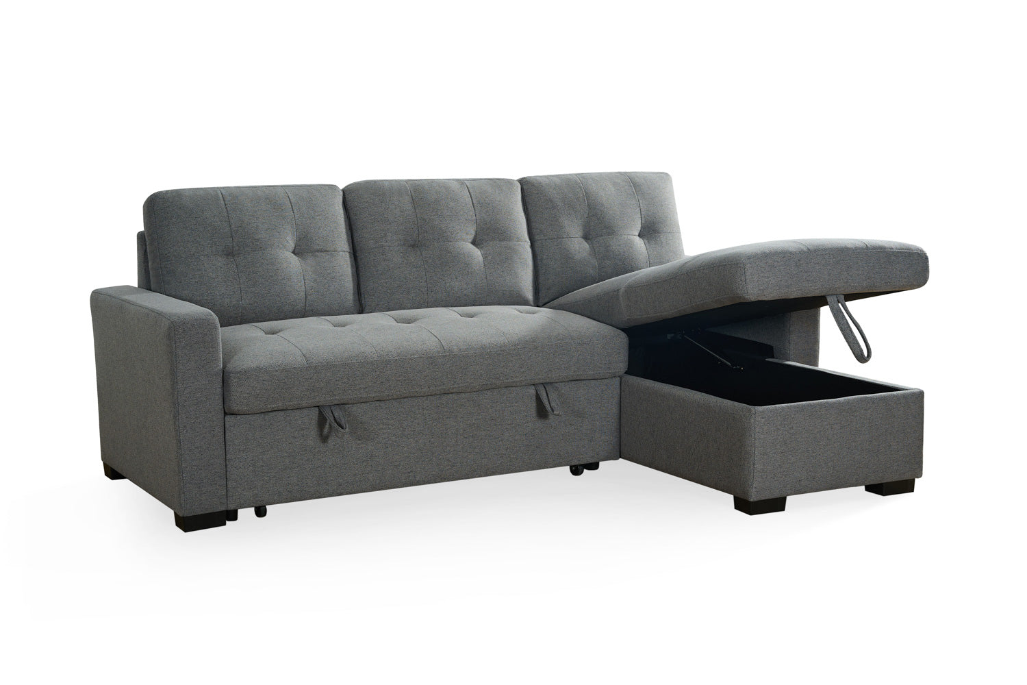 Alven Grey Corner Sofa Bed