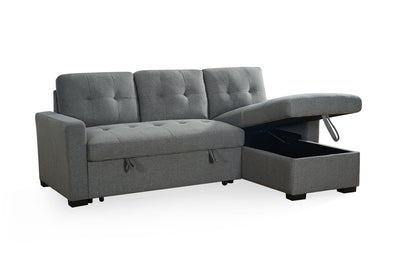 Alven Grey Corner Sofa Bed